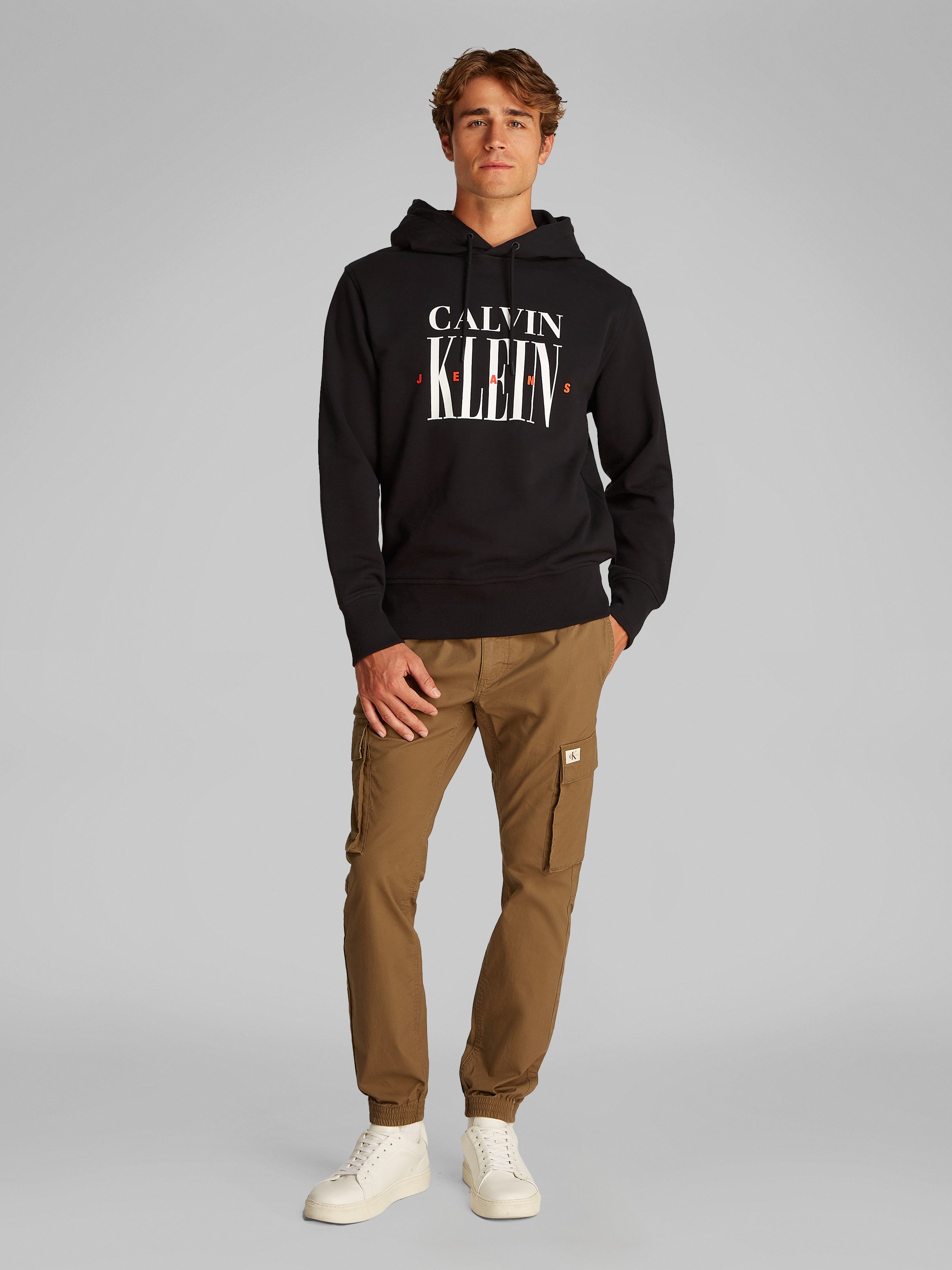 Calvin Klein Hoodie SERIF FONT GRAPHIC HOODIE