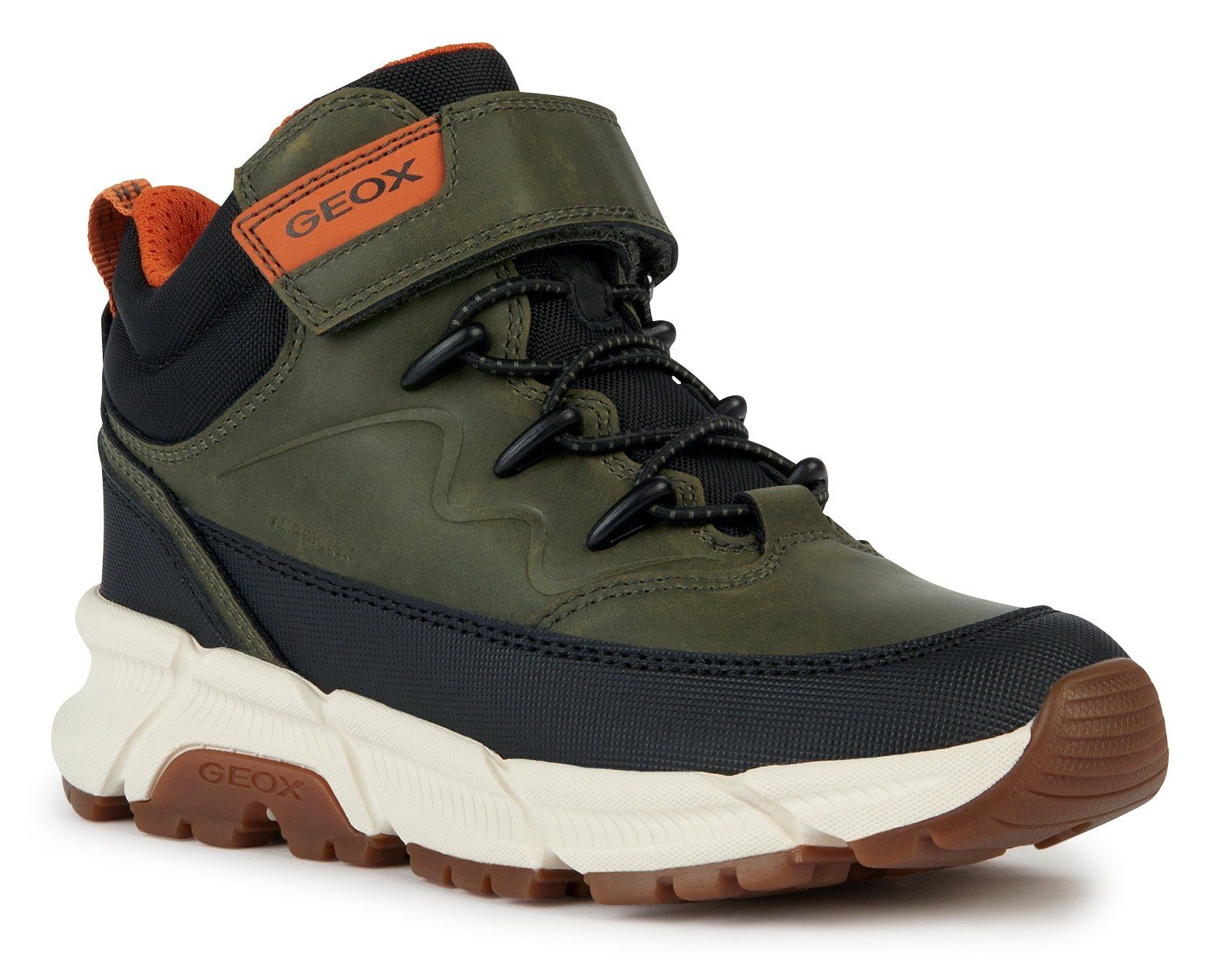 Geox Winterlaarzen J FLEXYPER PLUS BOY ABX high top sneaker, veterschoenen met waterafstotende tex-uitrusting