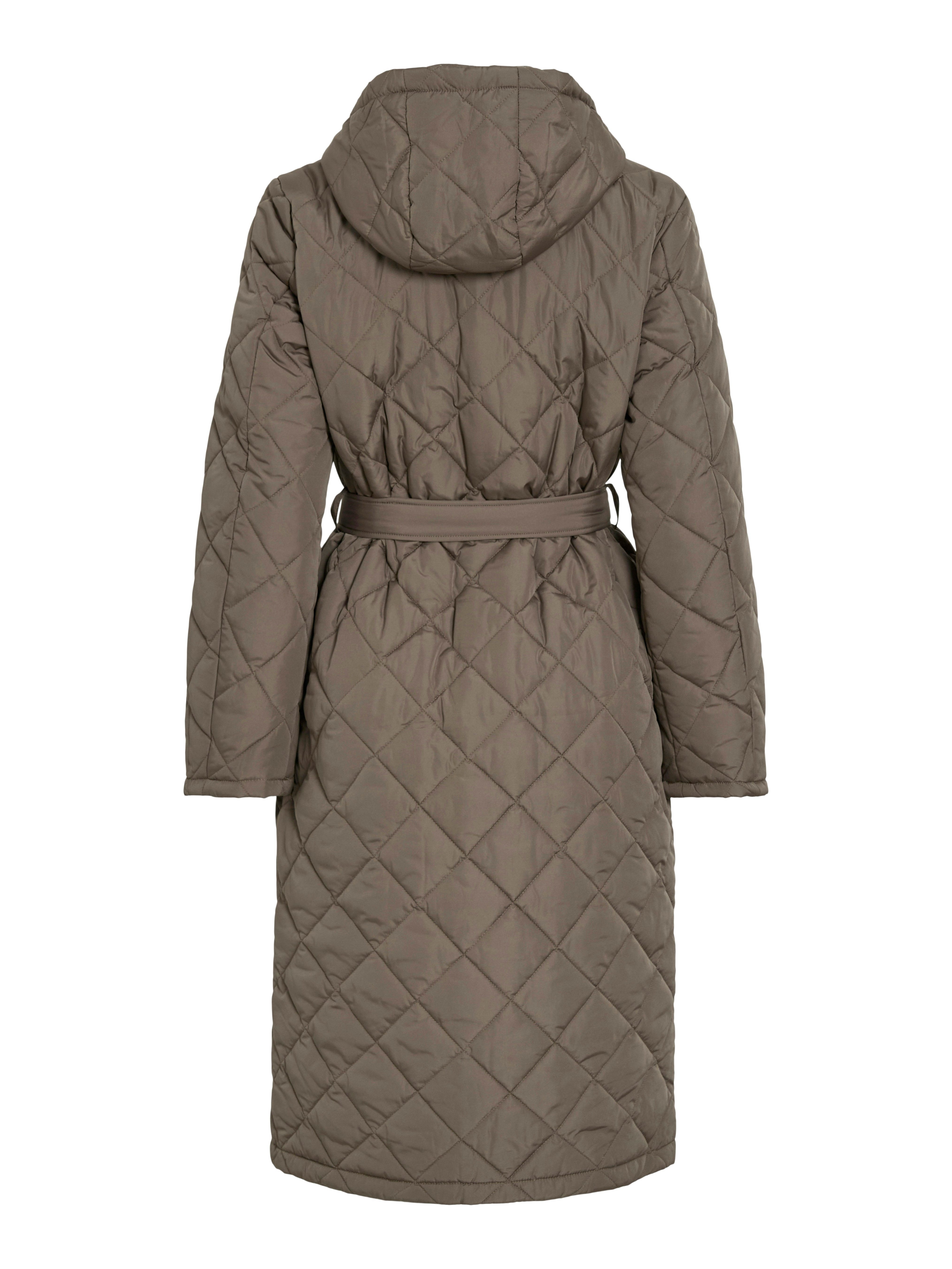 Vila Lange jas van imitatiebont VIKANTE QUILTED L/S COAT - NOOS