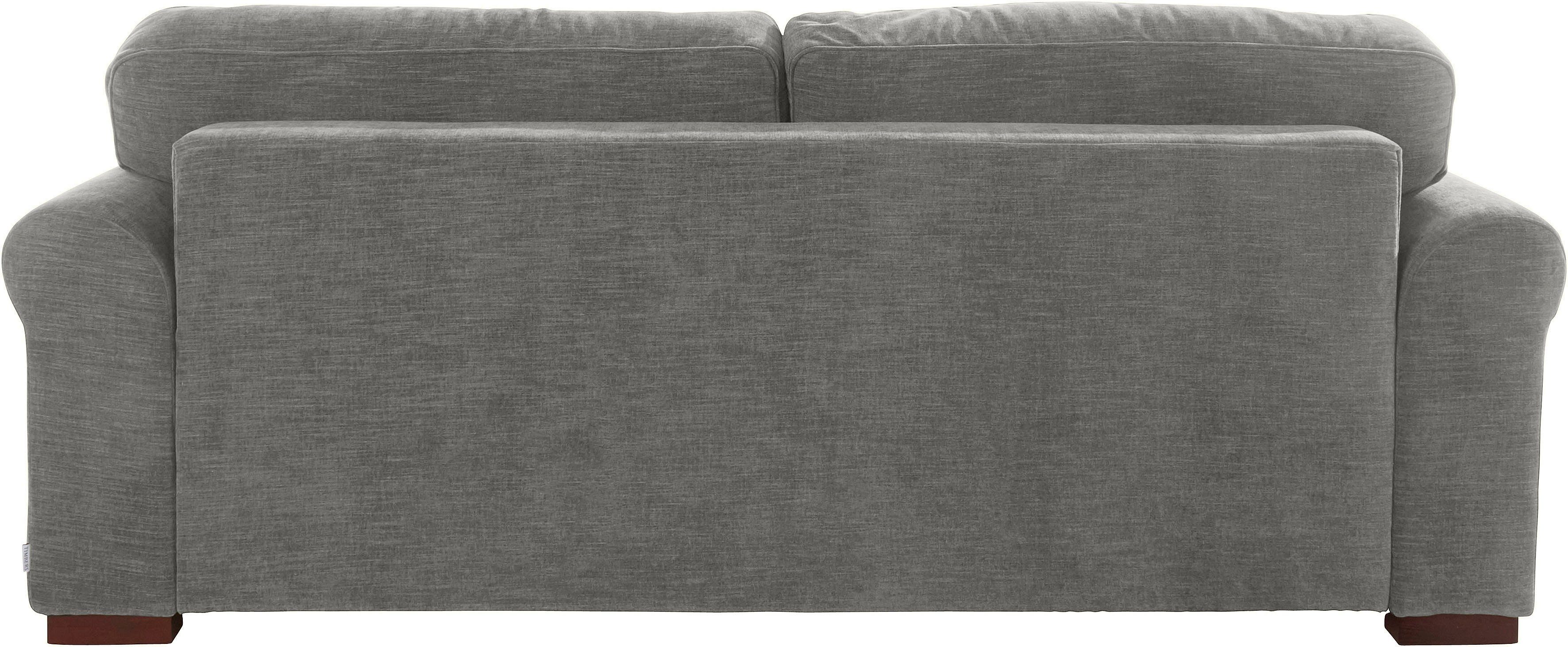 Home affaire 3-zitsbank Broughton zacht zitcomfort, incl. 2 sierkussens, opstaande naad