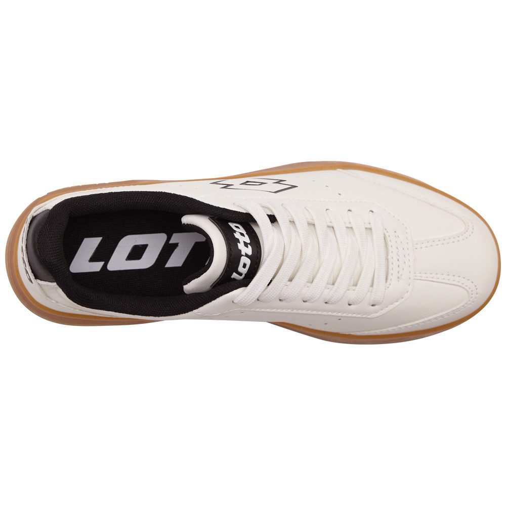 lotto Sneakers op honingkleurige plateau-sneakerzool