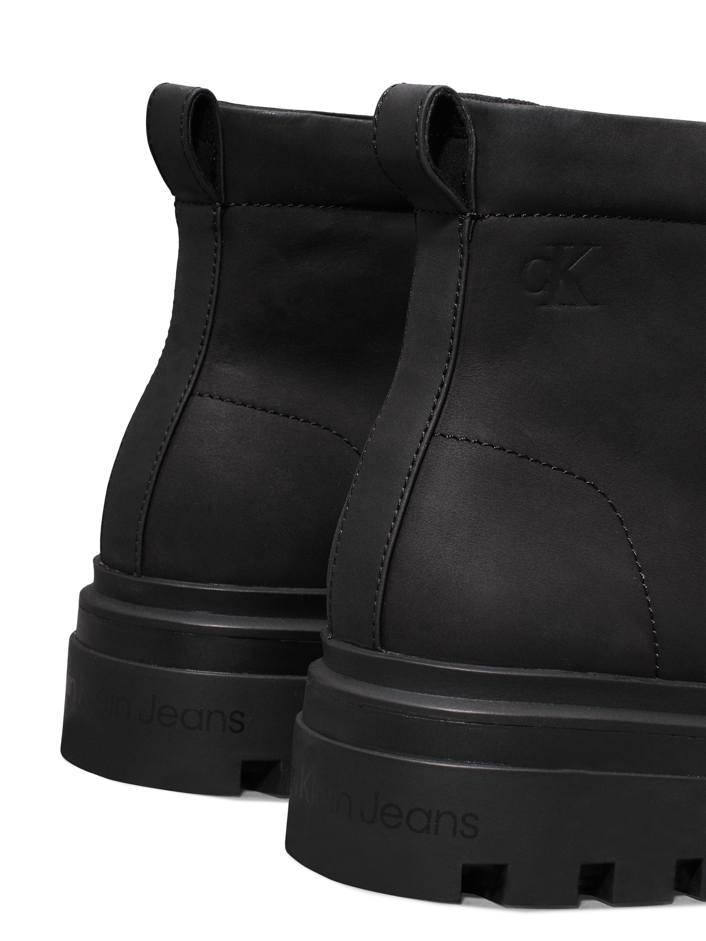 Calvin Klein Veterschoenen LUGGED BOOT LACEUP REBELLIOUS , veterschoenen, plateaulaarzen, profielzool, met aantrekband