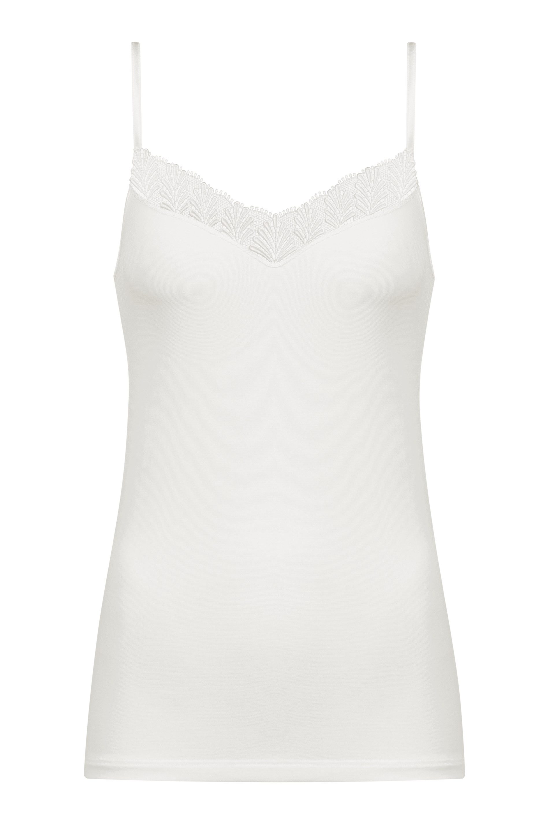 Mey Top met spaghettibandjes EMOTION ELEGANCE met geborduurde punt