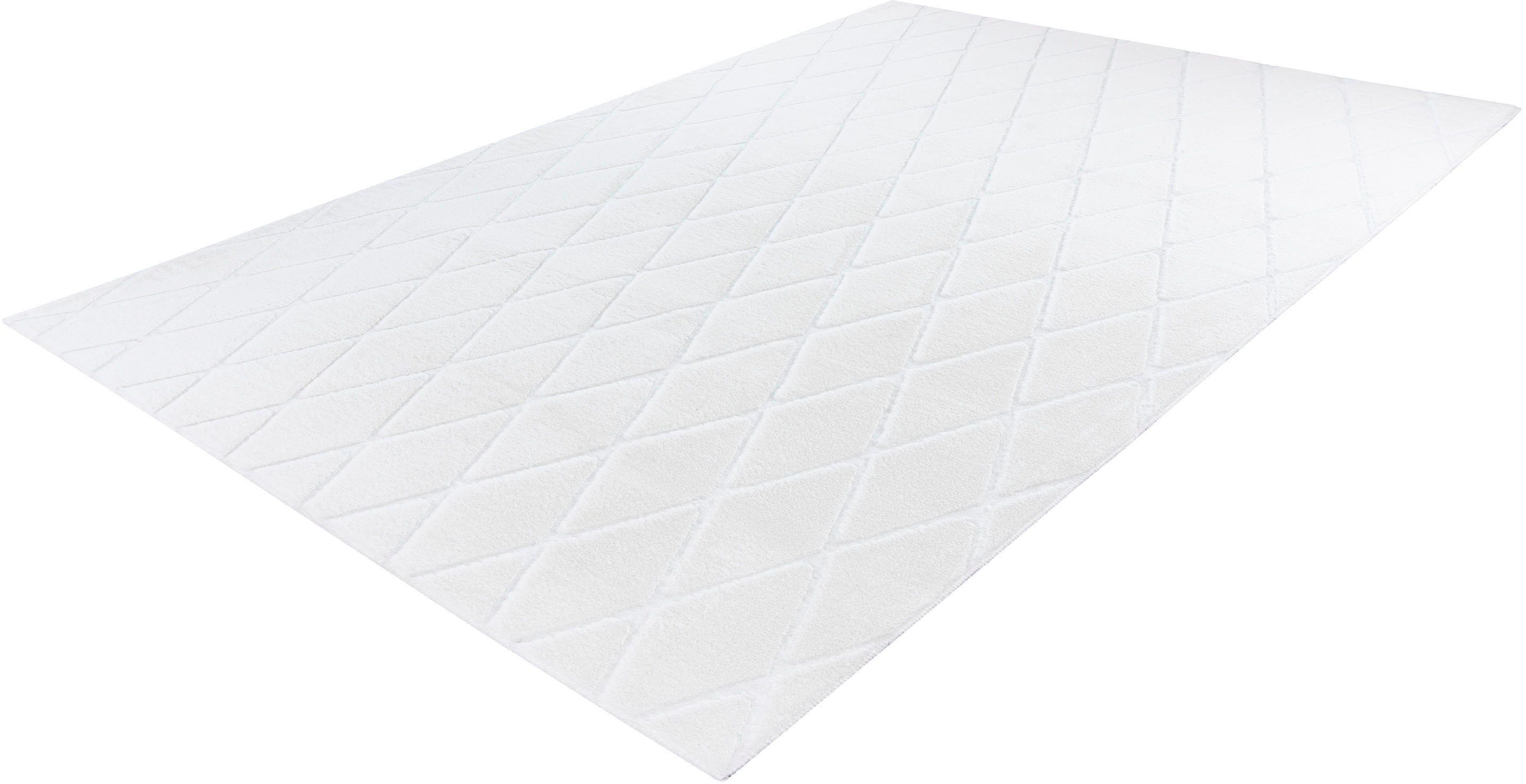 calo-deluxe Vloerkleed Jardan-2000 bijzonder zacht door microvezel, ruitdessin