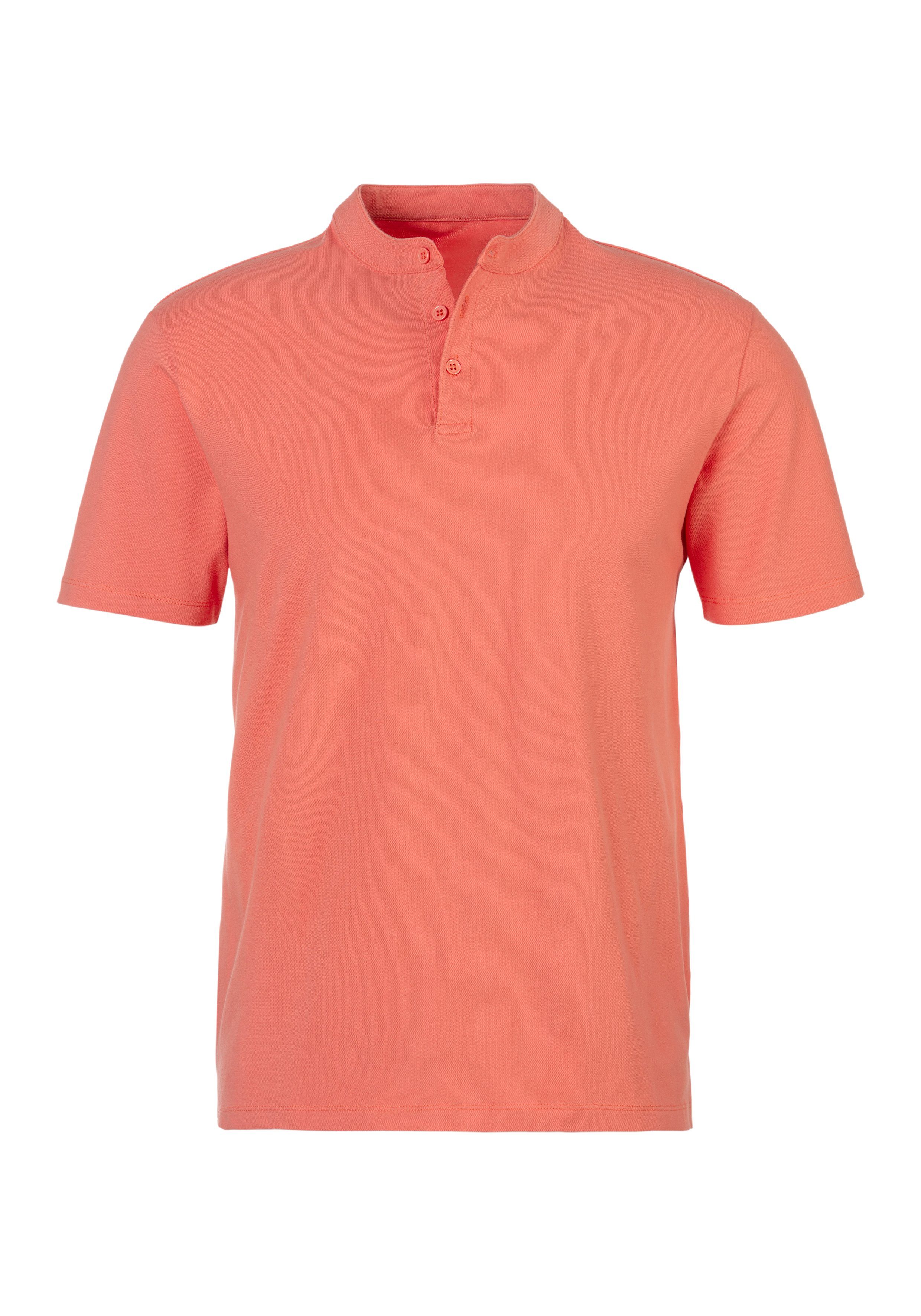 John Devin Poloshirt Met opstaande kraag Regular-Fit, van katoen-piqué