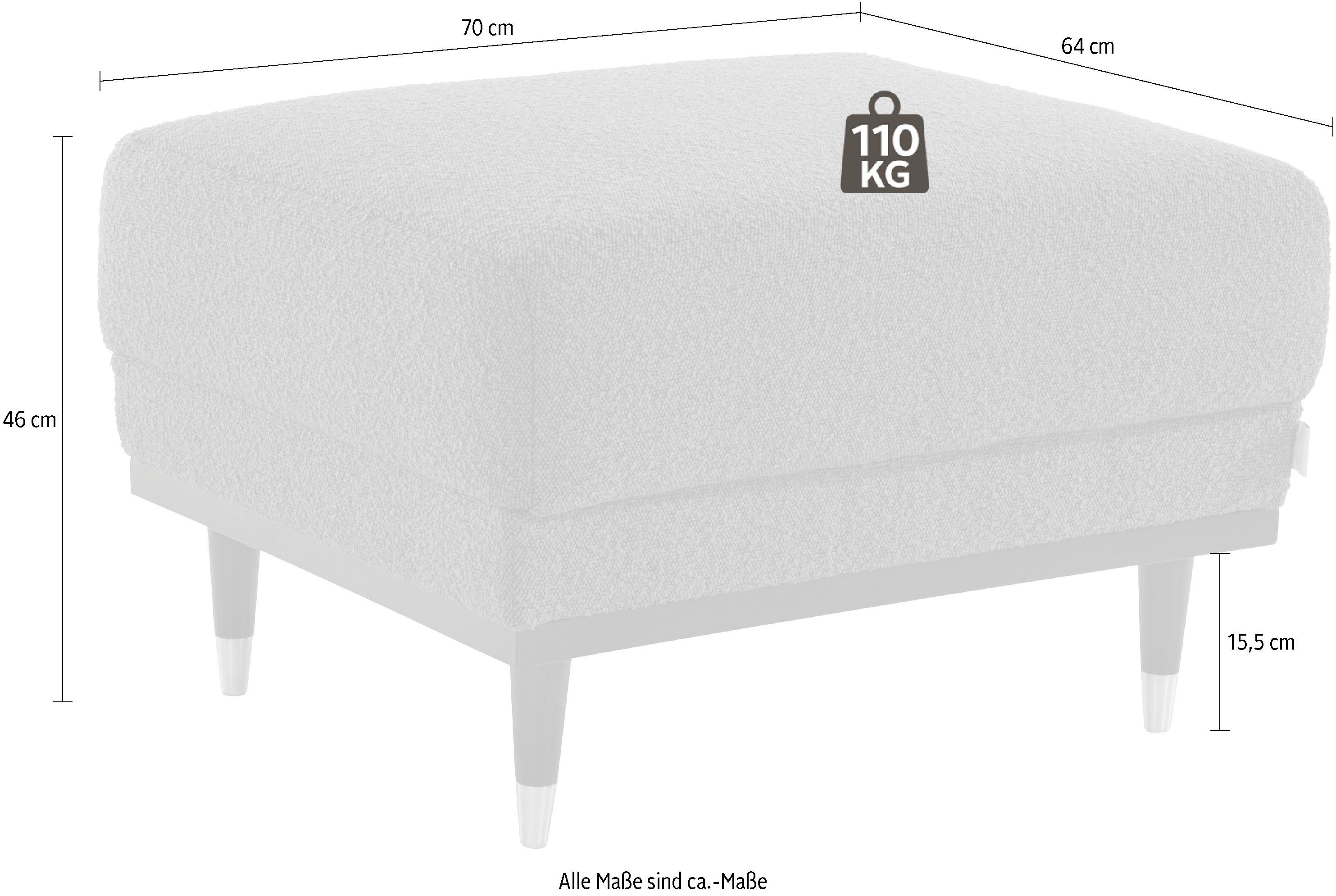 Guido Maria Kretschmer Home&Living Hocker Chamby New bouclé-structuurbekleding