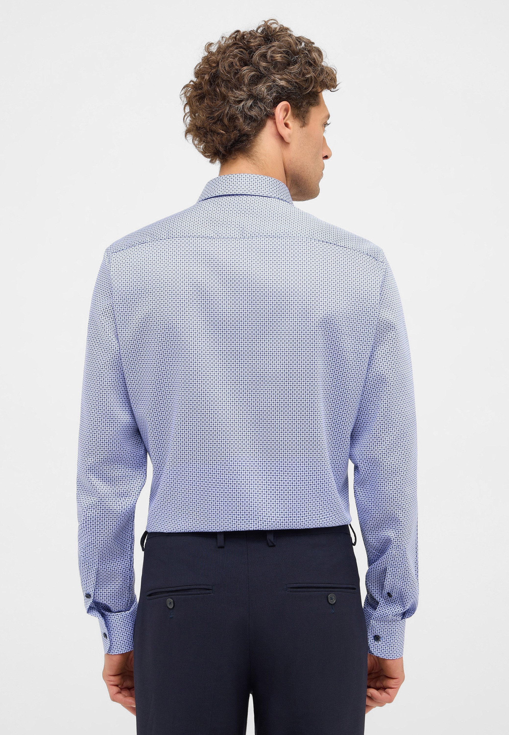 Eterna Overhemd met lange mouwen Slim fit NON IRON (strijkvrij)
