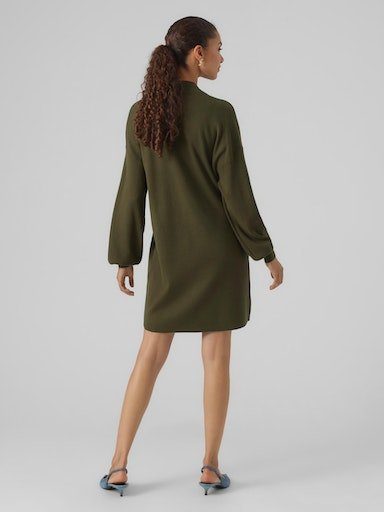 Vero Moda Gebreide jurk VMNANCY LS FUNNELNECK DRESS GA NOOS