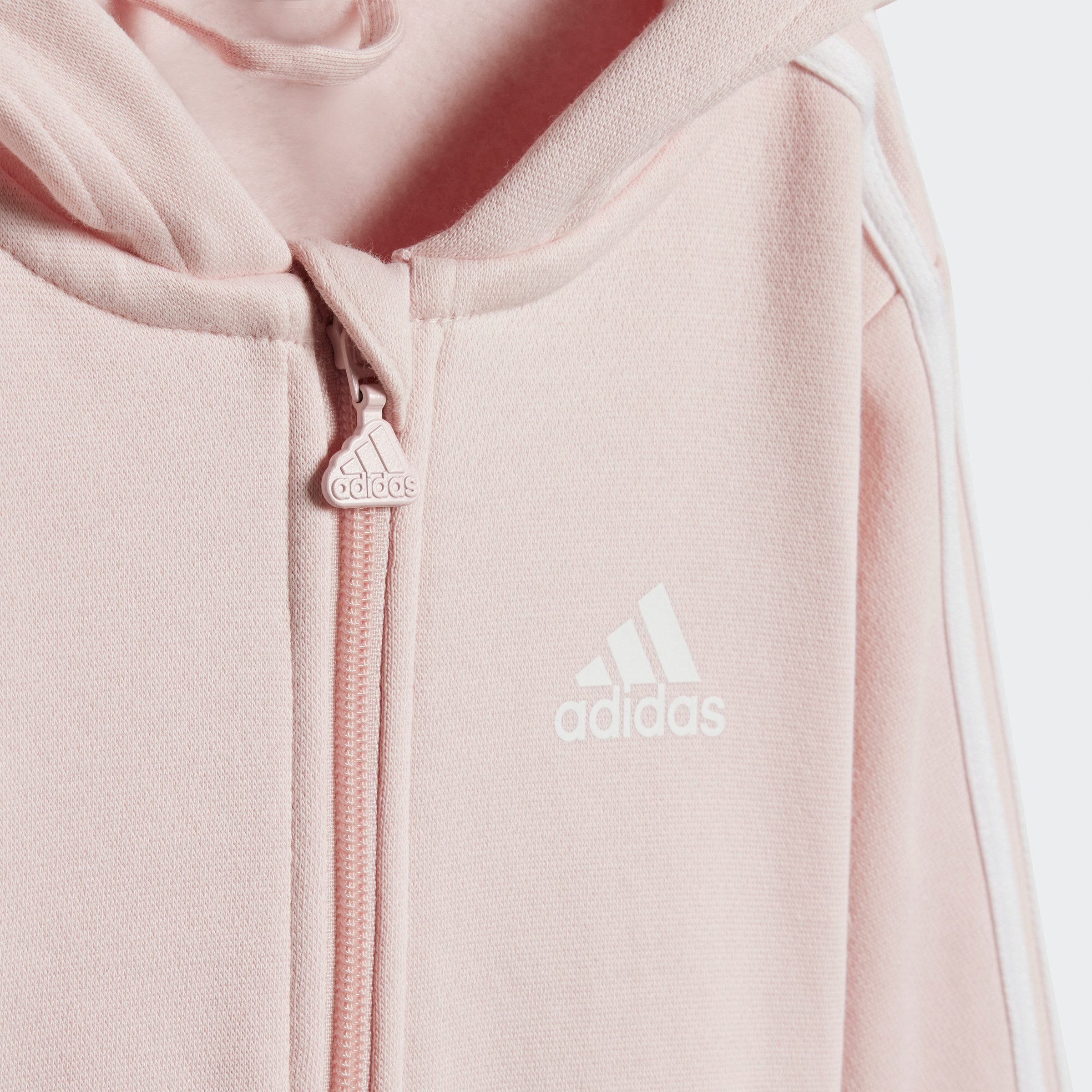 adidas Sportswear Trainingspak ESSENTIALS FULLZIP HOODED JOGGINGPAK (2-delig)