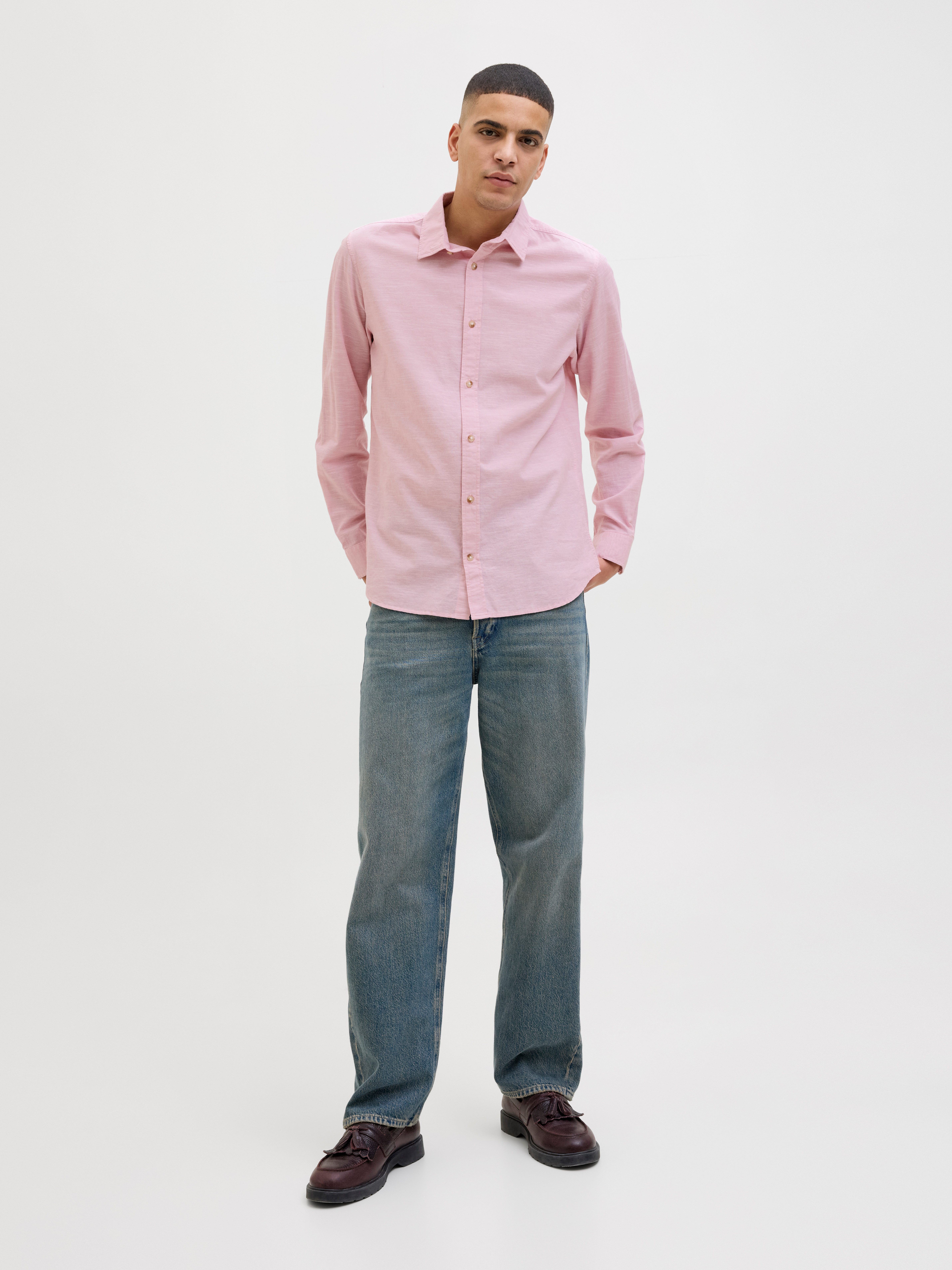 Jack & Jones Overhemd met lange mouwen JJESUMMER SHIRT LS SN