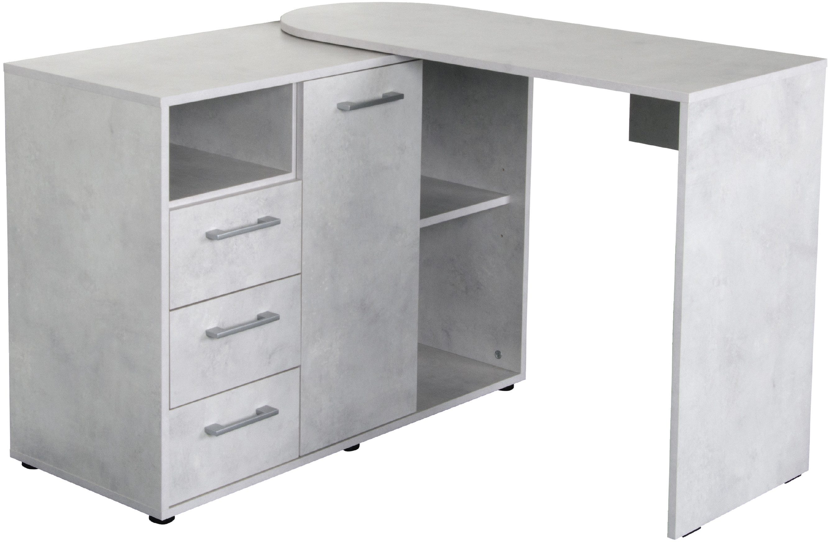 VOGL Möbelfabrik Bureau draaibaar tafelblad, ruimtebesparend, made in germany bureaus