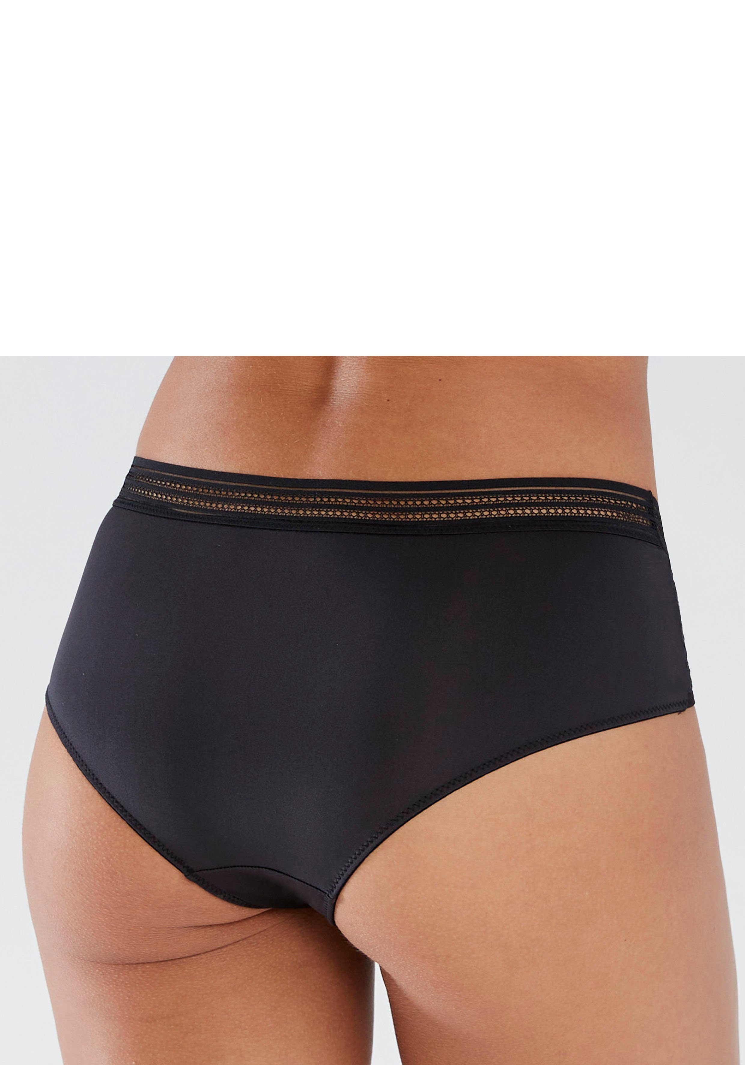 s.Oliver RED LABEL Beachwear Hipster uit transparante kant en zacht microtouch-materiaal