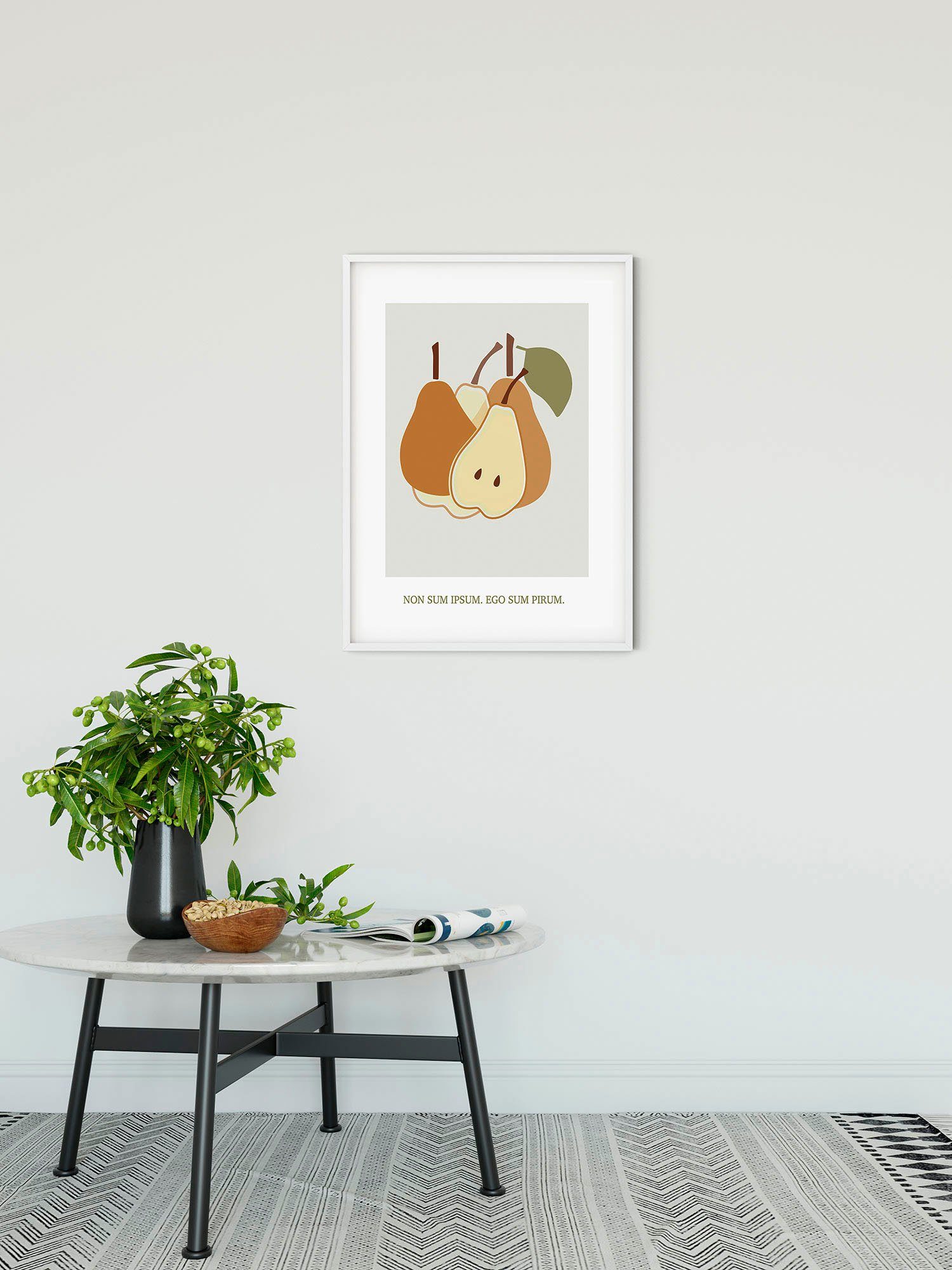 Komar Wanddecoratie Cultivated Pears Wanddecoratie - zonder lijst (1 stuk)