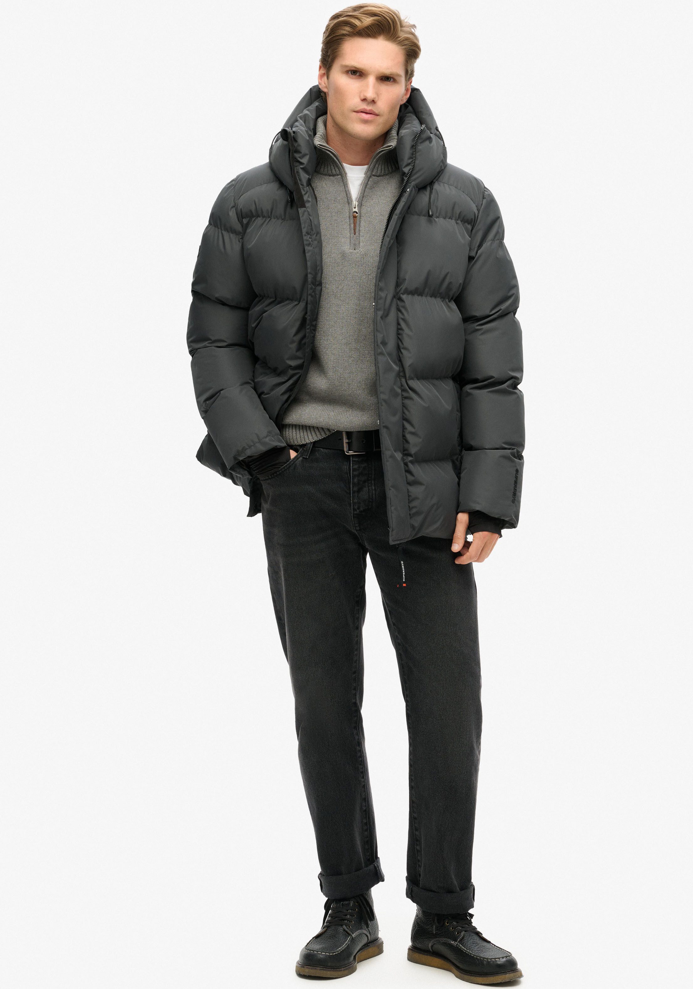Superdry Gewatteerde jas HOODED 5 BAFFLE SPORTS PUFFER