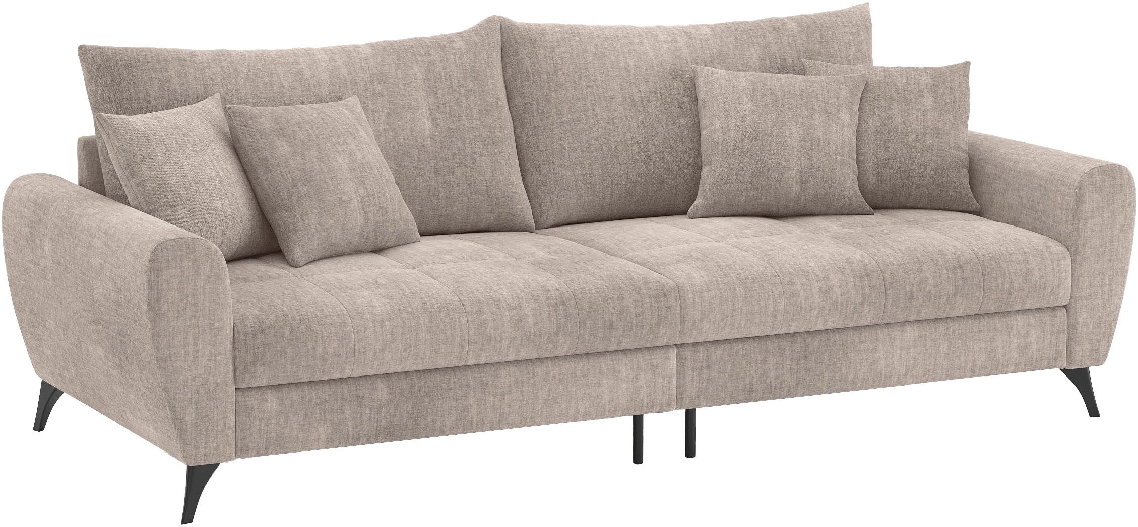 Mr. Couch Megabank Blackburn II Met koudschuimvering tot 140 kg belastbaar beige, xxl banken