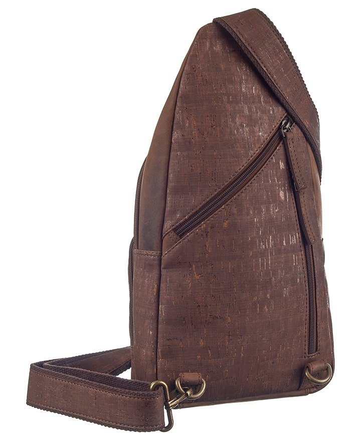 GreenLand Nature Rugzak NATURE leather-cork Aan de rechterkant of links te dragen