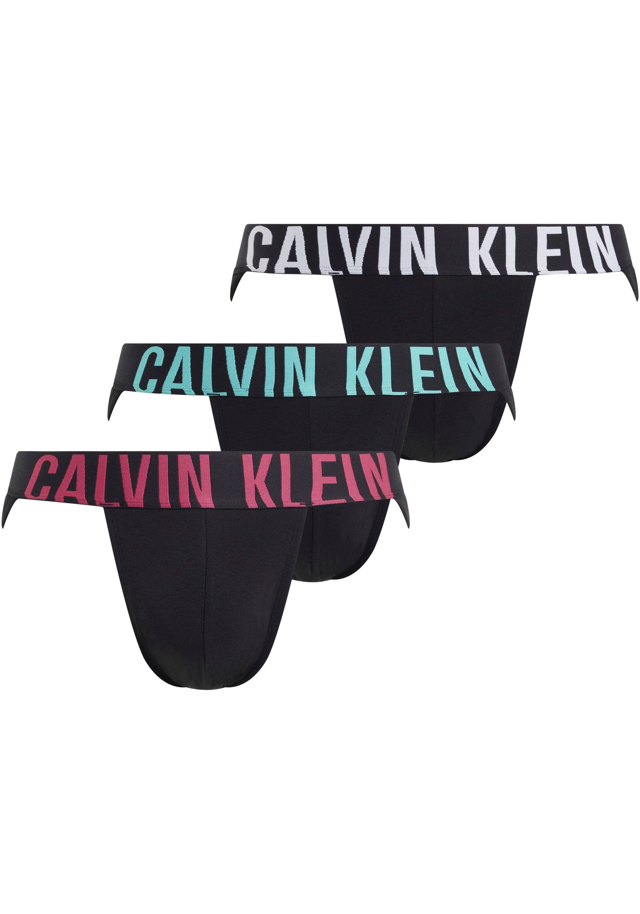 Calvin Klein String JOCK STRAP 3PK met logo-stretchband (3 stuks)