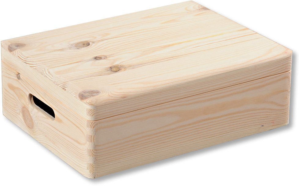 KESPER for kitchen & home Organizer Opbergdoos, FSC®-gecertificeerd dennenhout, met klapdeksel