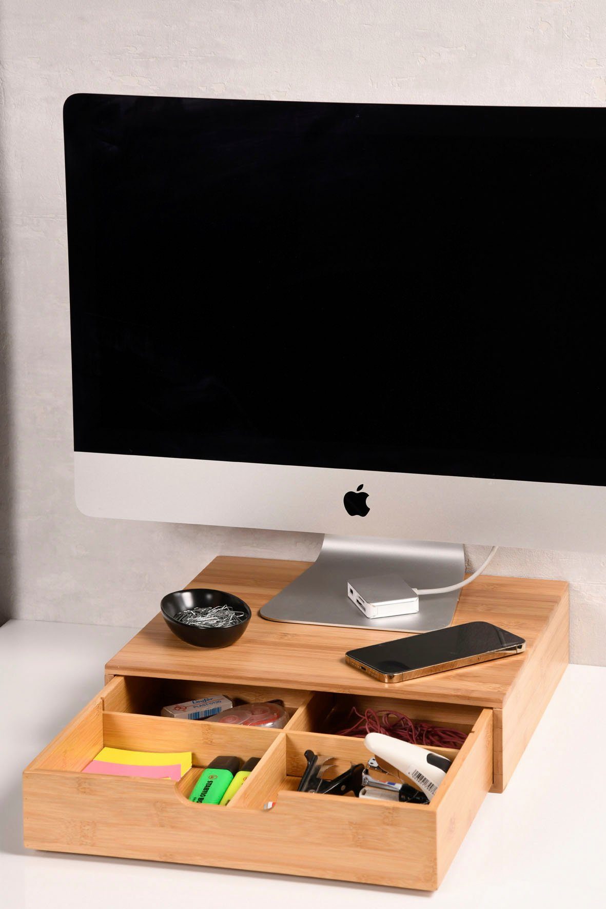 KESPER for kitchen & home Theedoos met uittrekbare lade, van fsc® gecertificeerd bamboe (1-delig)
