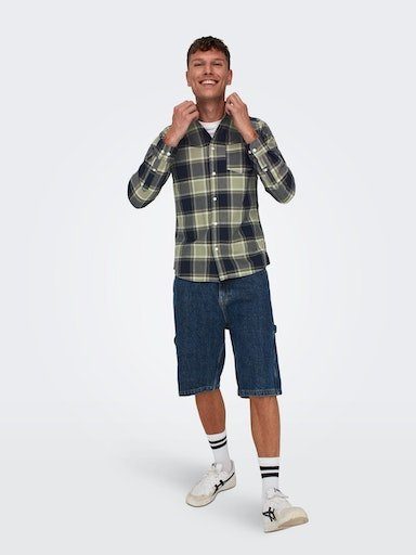 ONLY & SONS Geruit overhemd ONSALVARO LS OXFORD CHECK SHIRT 5979