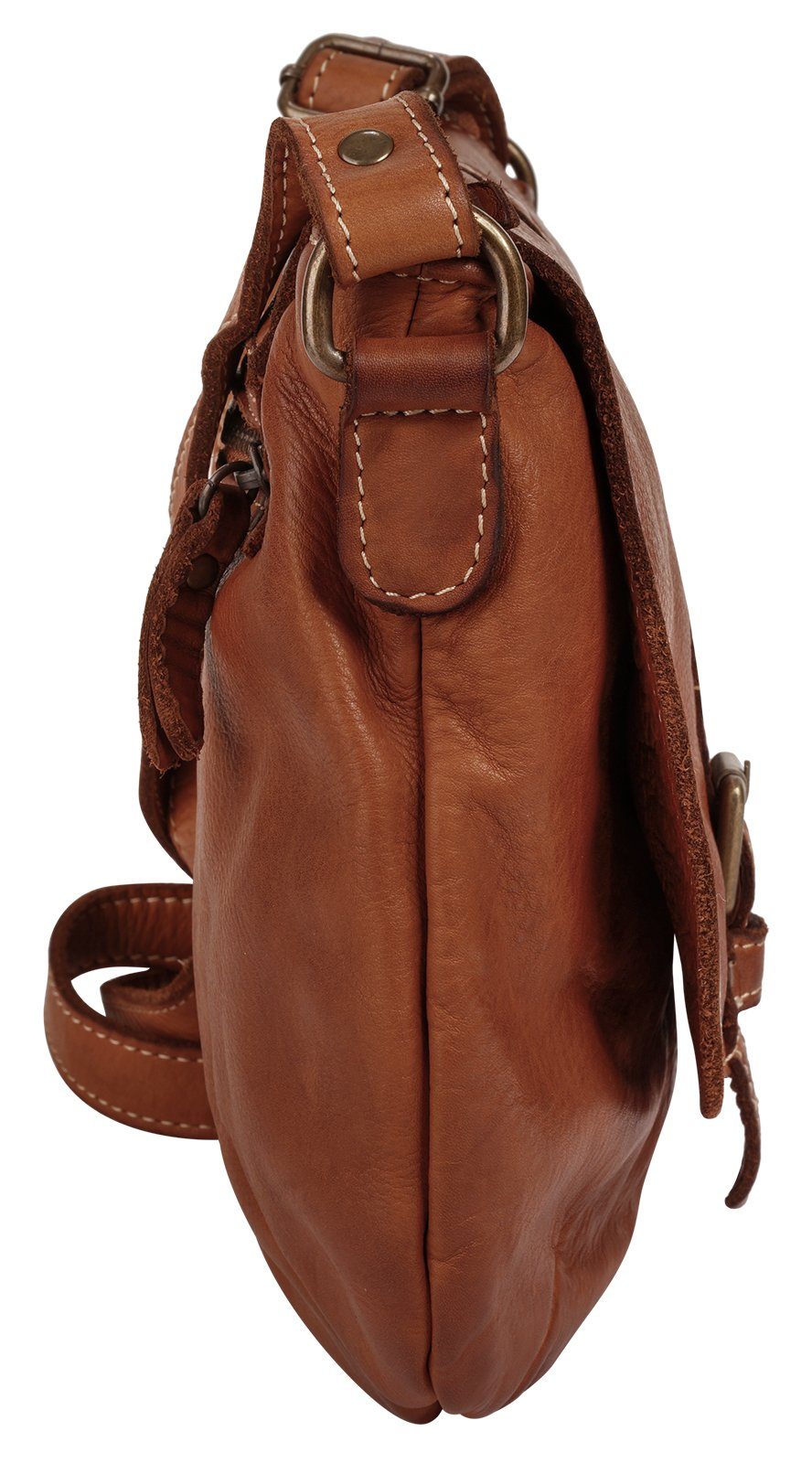 Cluty Schoudertas echt leer, made in italy
