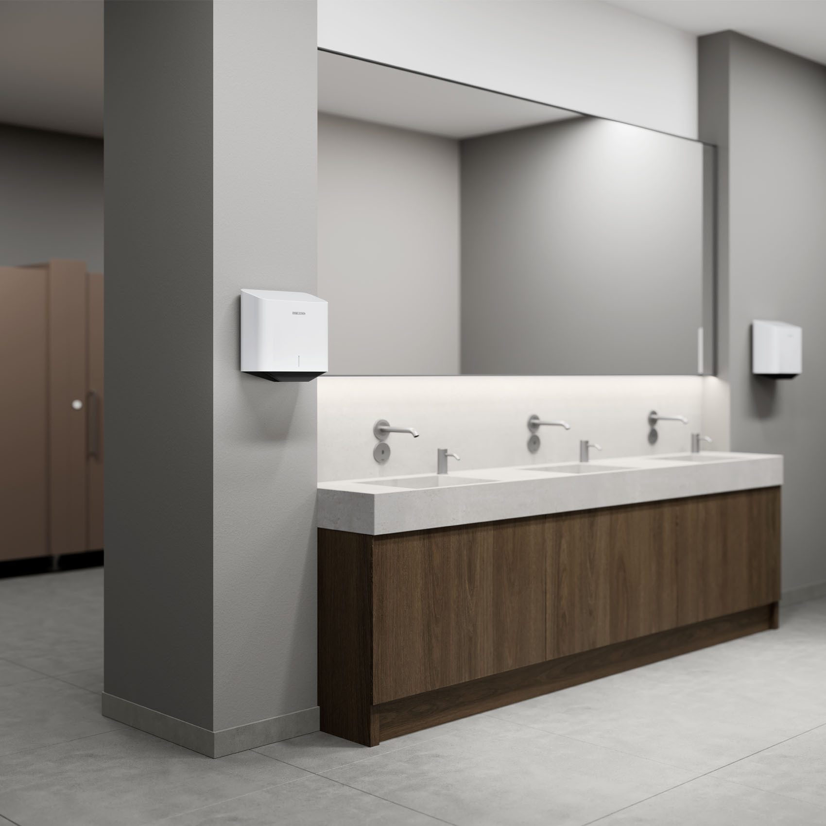 Stiebel-Eltron Haardroger "ULTRONIC Plus", luchtsterilisator + HEPA-filter, plastic Energiesparend, onderhoudsvrij, vandalismebestendig, stille modus, stekker
