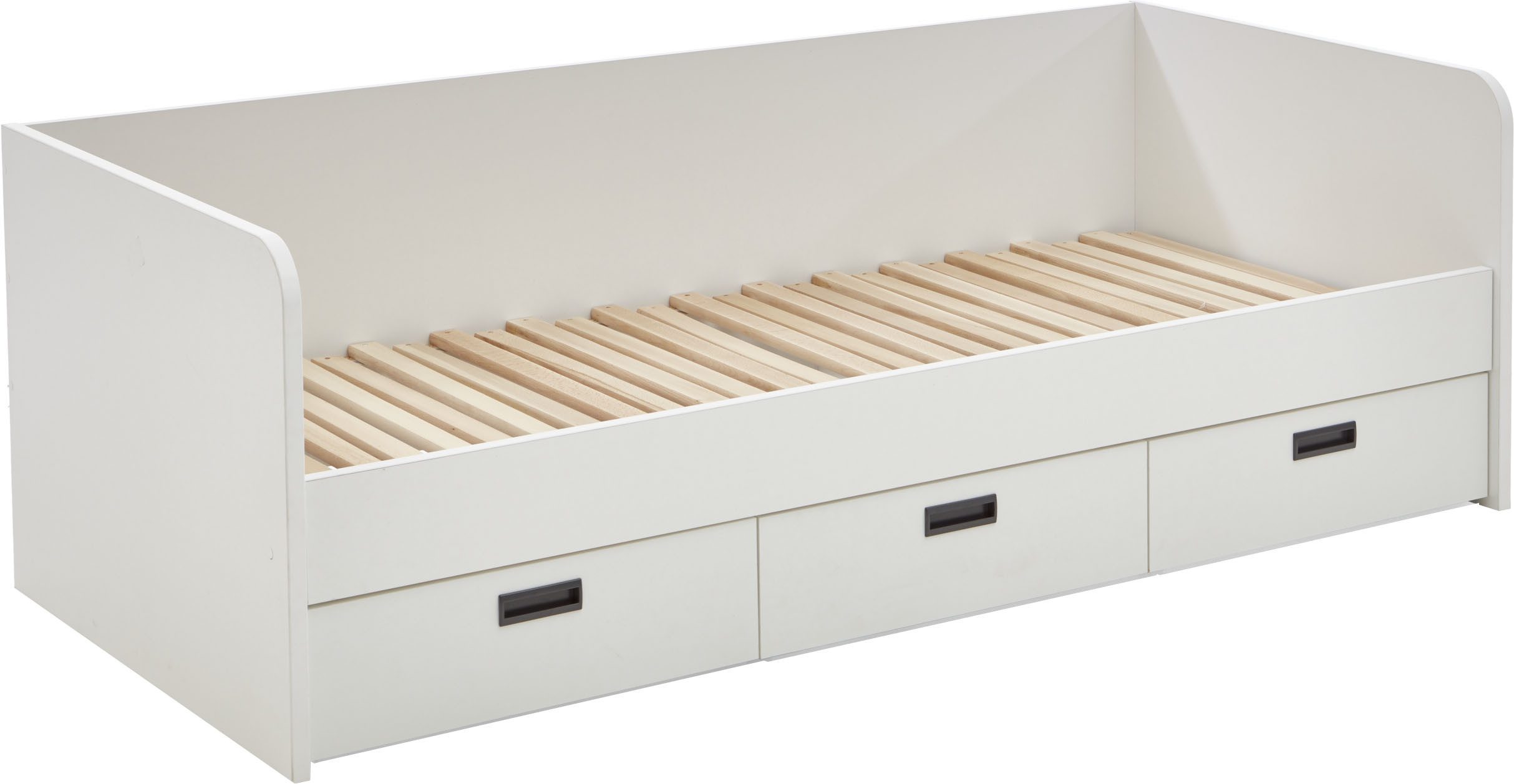 Relita 1-persoonsledikant uitrekbaar tot 180x200 cm, 3 lades, met lattenbodem, 2 kleuren