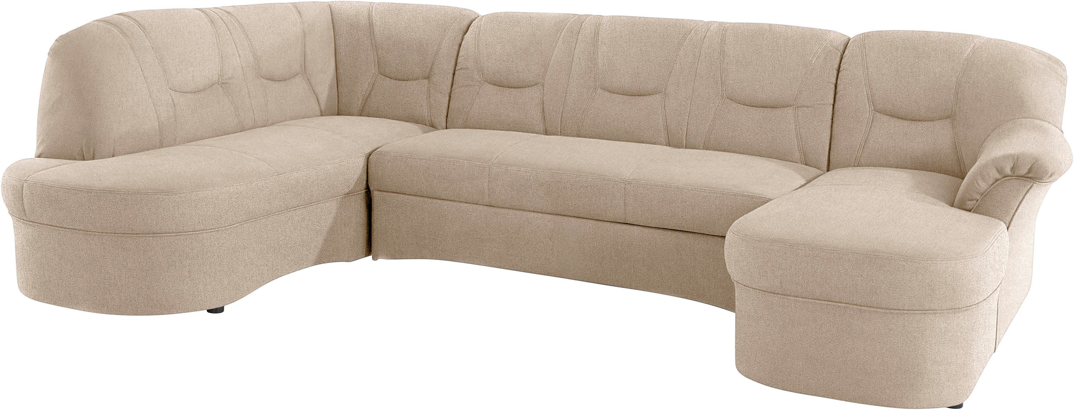 DOMO collection Zithoek Sarafina, tijdloos en comfortabel, optioneel met veren, U-vorm