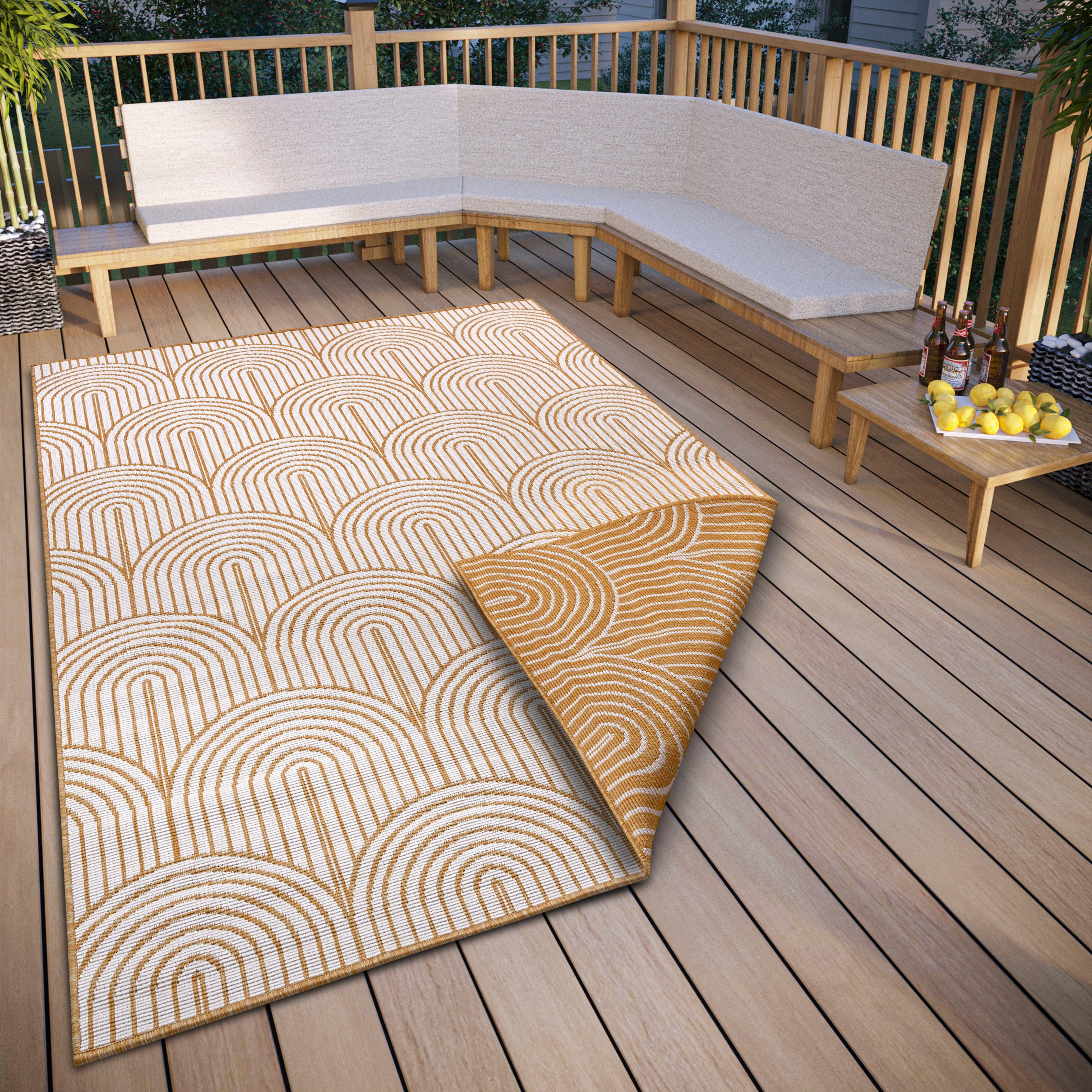 HANSE Home Outdoorkleed Pangli, omkeerbaar tapijt In- & outdoor, vloerkleed, weerbestendig, balkon, tuin, woonkamer, modern buitenkleden maat 80 cm x
