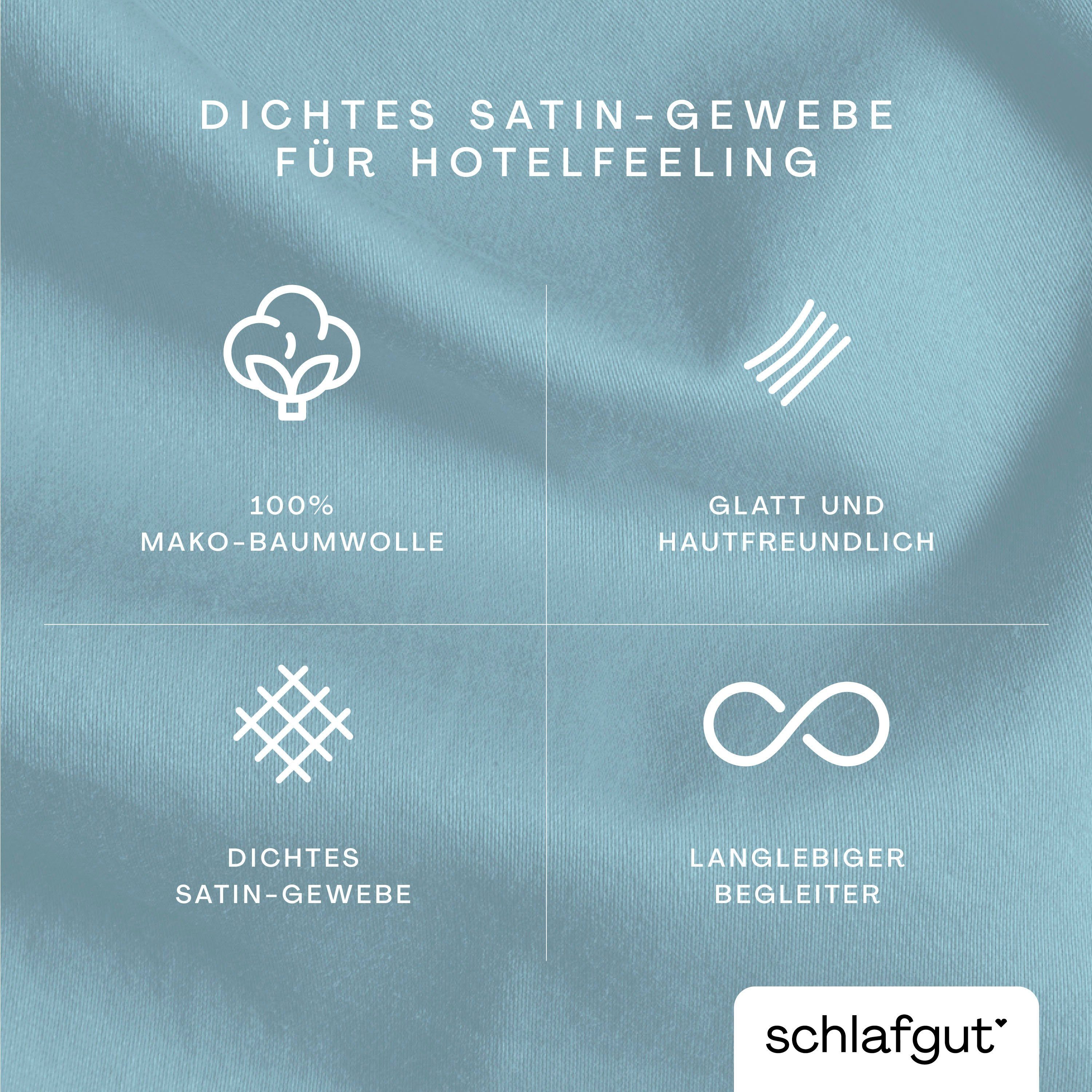 Schlafgut Kussenovertrek Woven Satin van Mako-katoen, duurzaam, onderhoudsvriendelijk, dicht geweven (1 stuk)