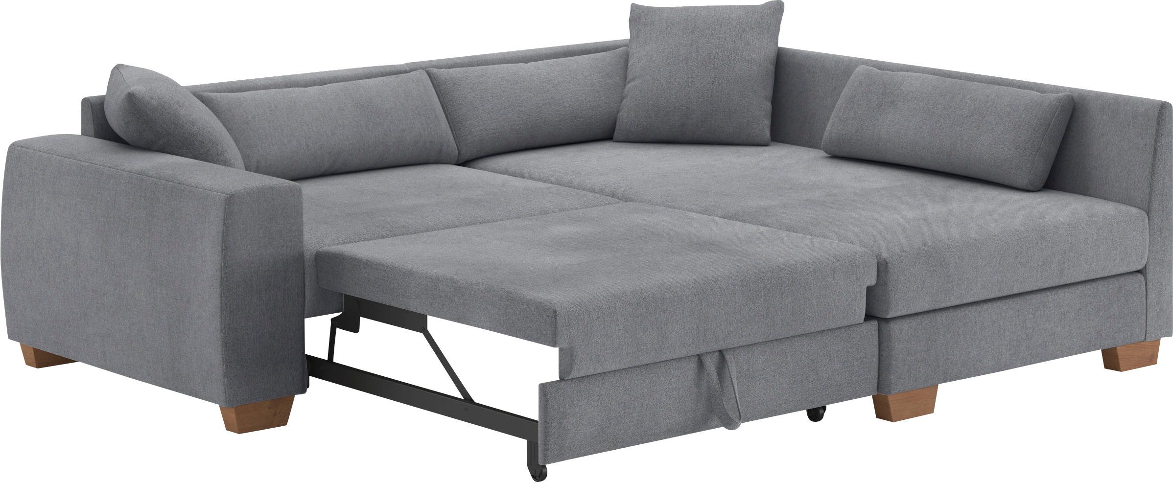 Mr. Couch Hoekbank Hilla L-vorm Met pocketvering, optioneel met slaapfunctie en pocketvering