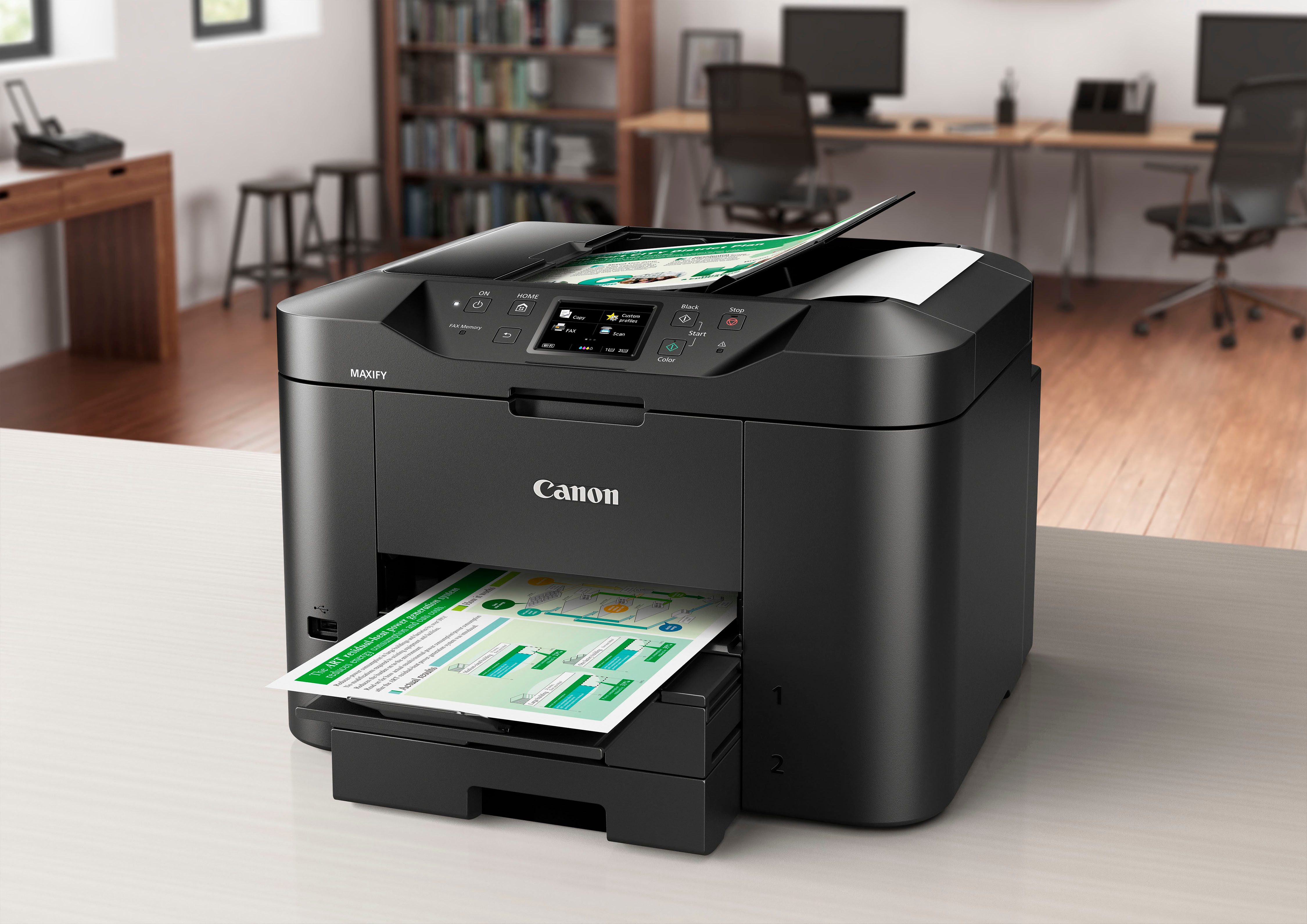 Canon All-in-oneprinter MAXIFY MB2750 Kleur-multifunctiesysteem voor het thuiskantoor
