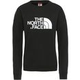 the north face sweatshirt drew peak crew zwart