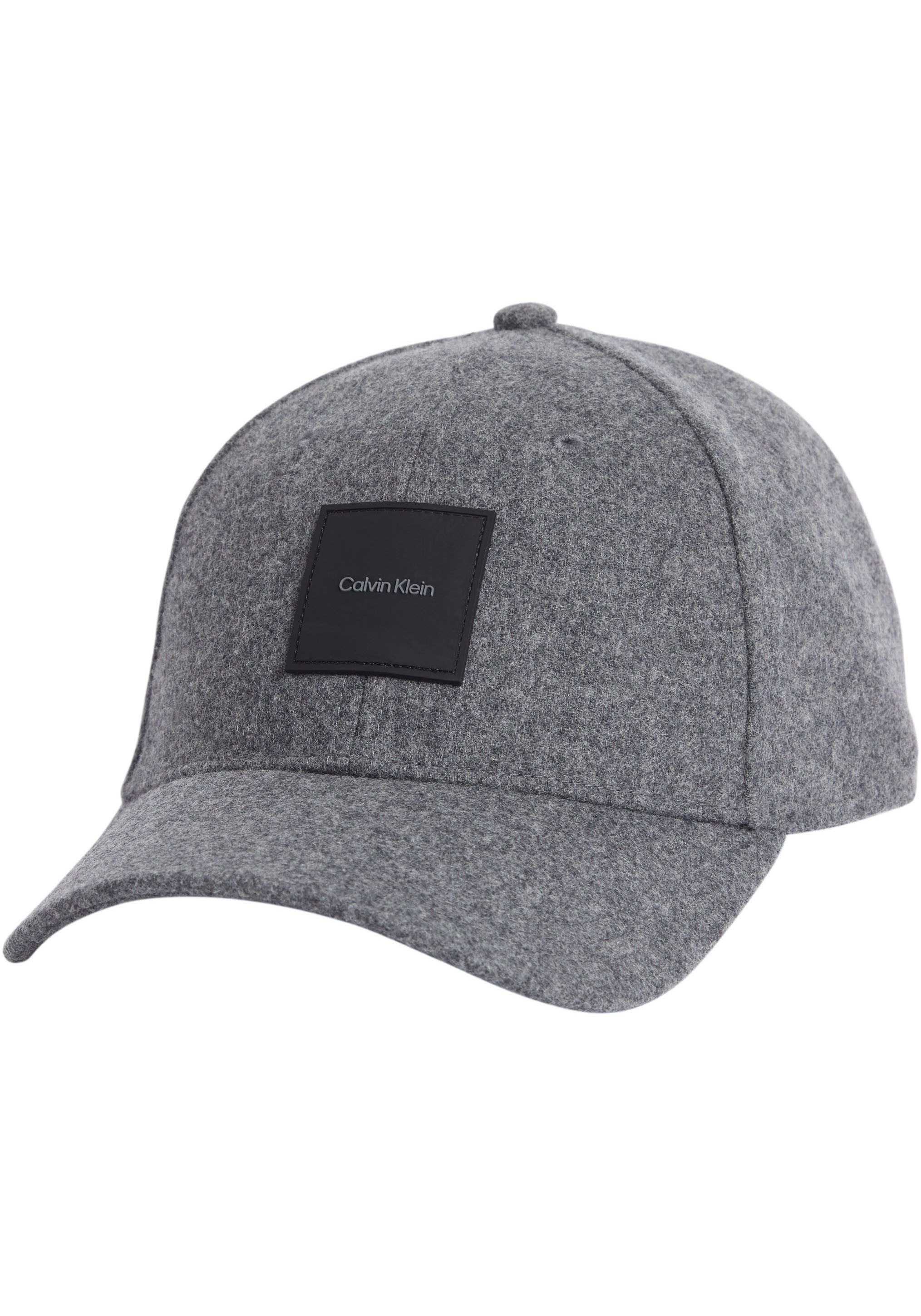 Calvin Klein Baseball pet WOOL BB CAP met logo-patch van leer