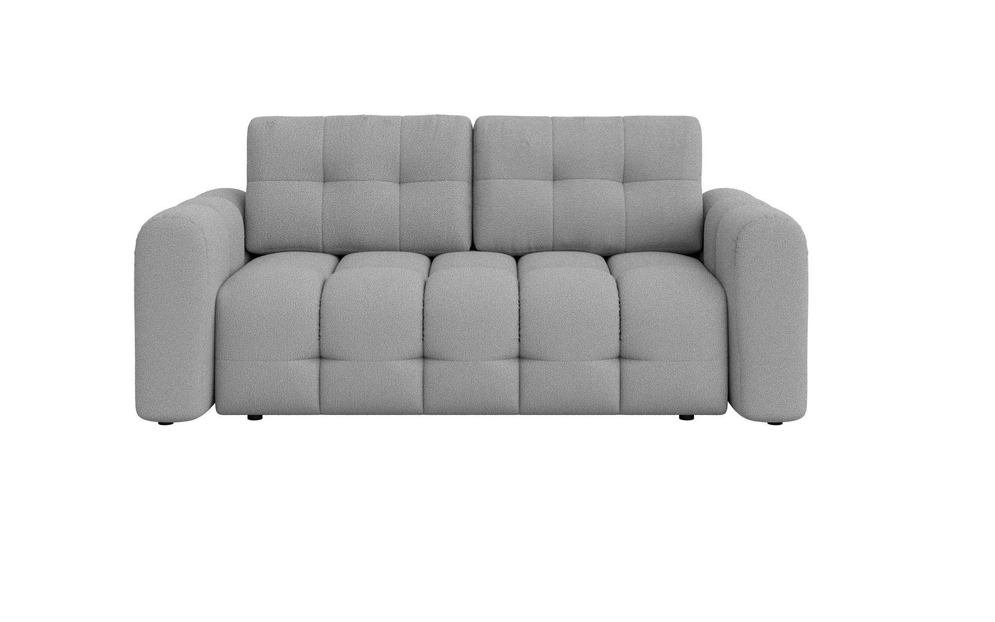 INOSIGN 2-zitsbank Manilla, trendy stiksels, 2 rugkussens, B/D/H 195/107/91 cm met golfondersteuning, in verschillende materialen en kleuren