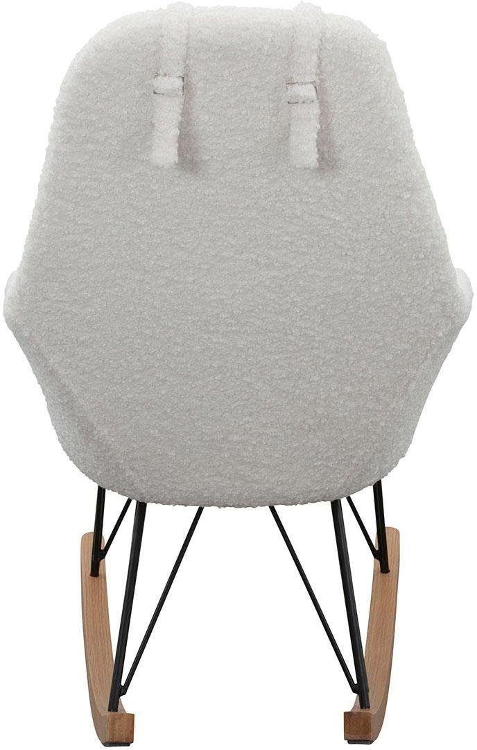 SalesFever Schommelstoel met bekleding in imitatiebont-look