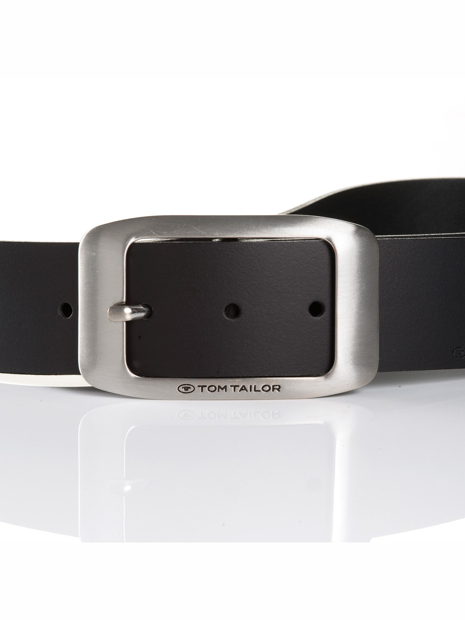 Tom Tailor Leren riem TTAMY 4 cm brede damesriem, modieus veelzijdig