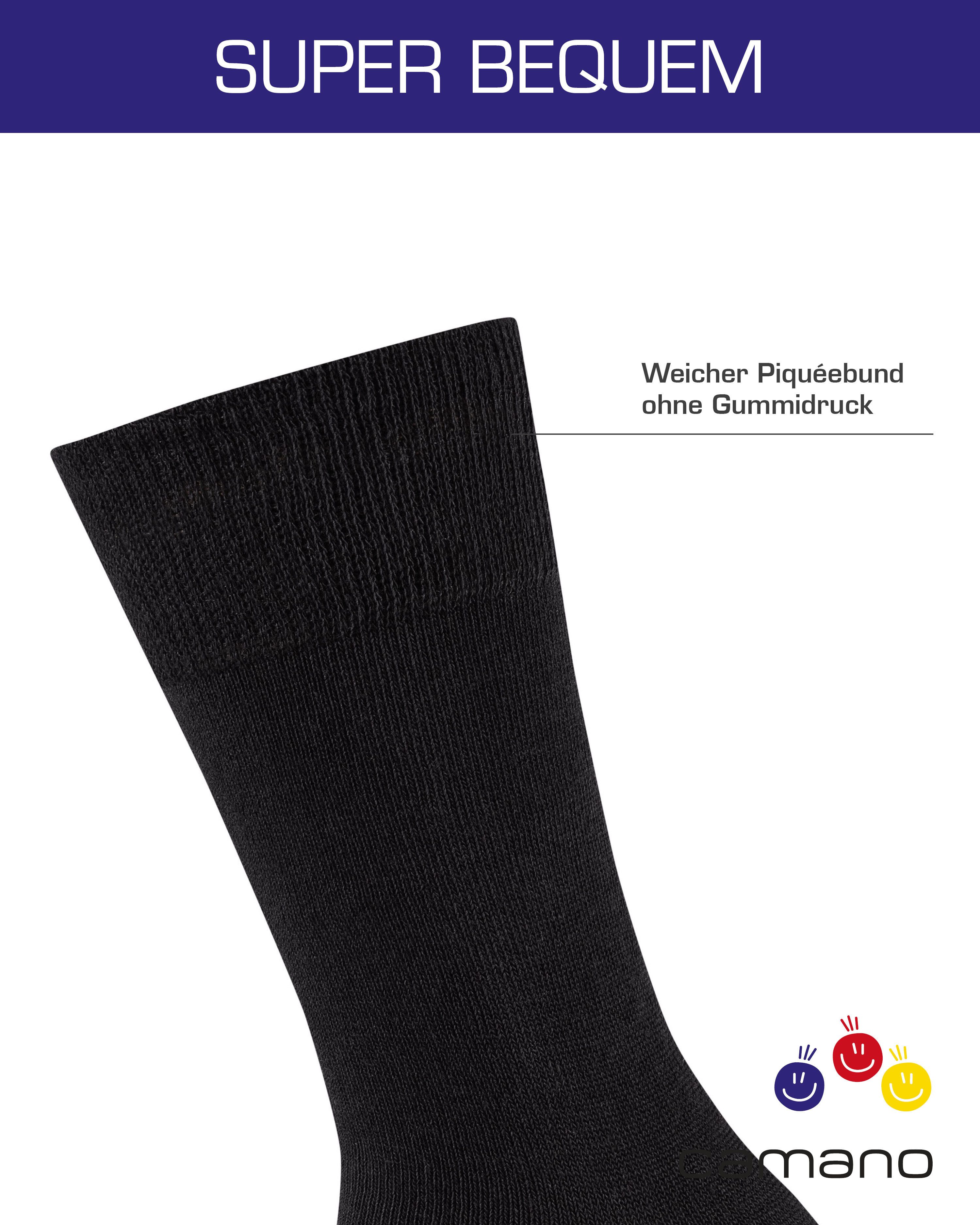 Camano Sokken CA-Soft met comfortband en gepolsterde teen-/hielzone (6 paar)