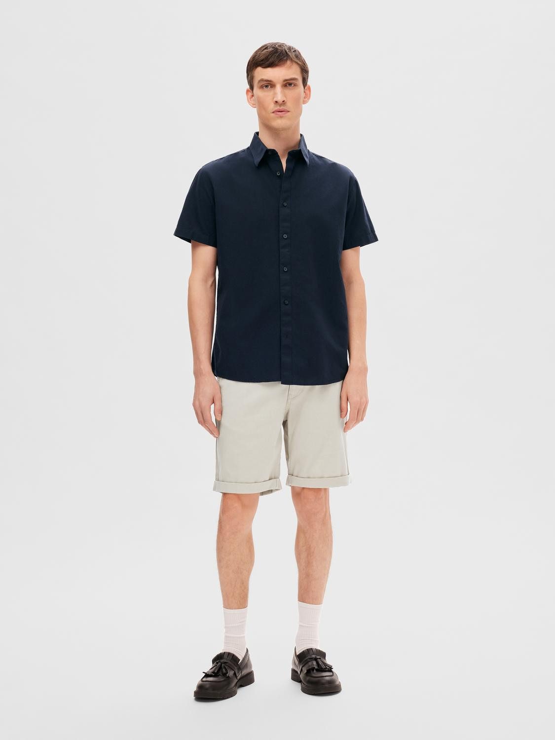 SELECTED HOMME Overhemd met korte mouwen SLHREG-SUN SHIRT SS NOOS