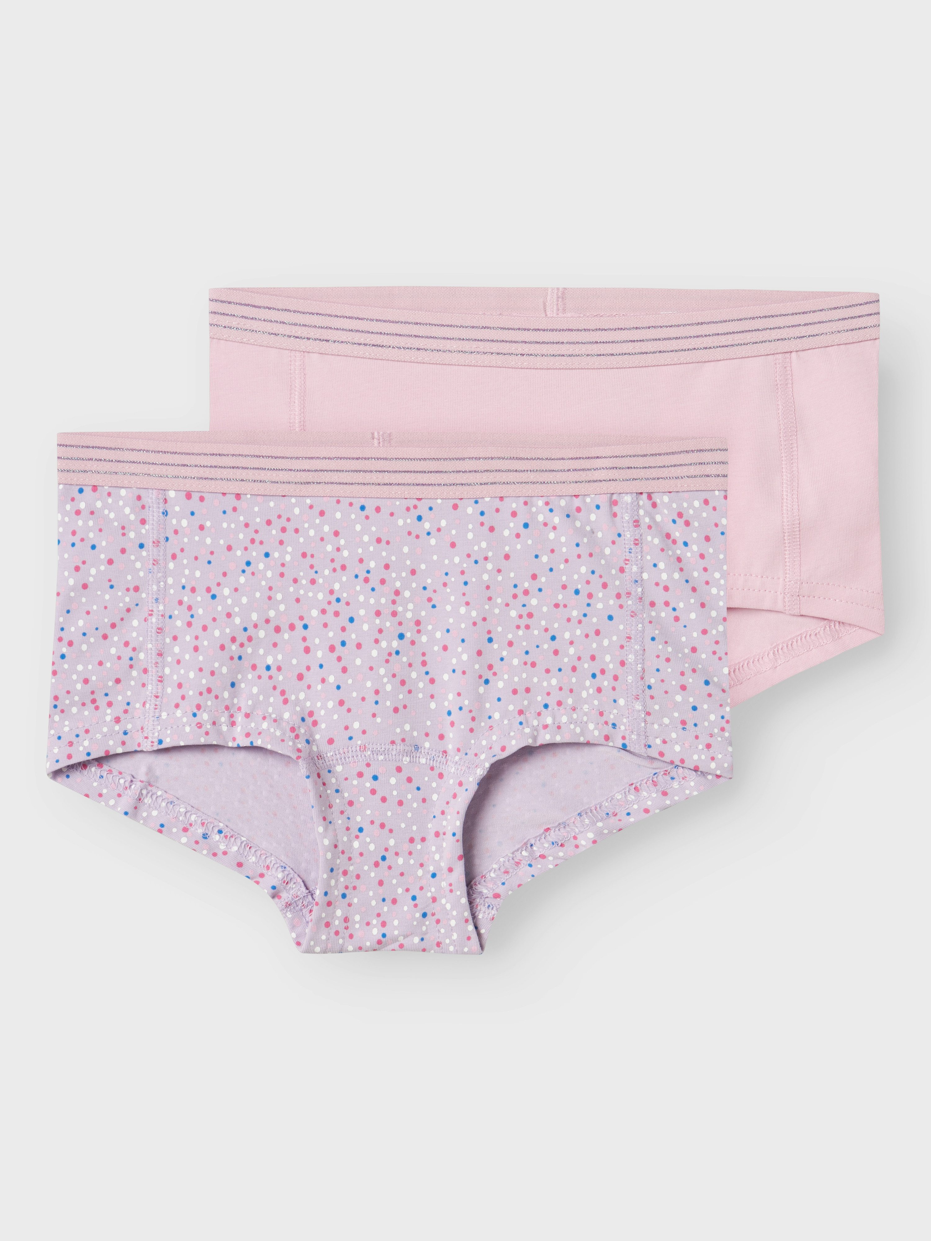 Name It Boxershort NKFHIPSTER 2P PASTEL LILAC DOT NOOS (set 2 stuks)