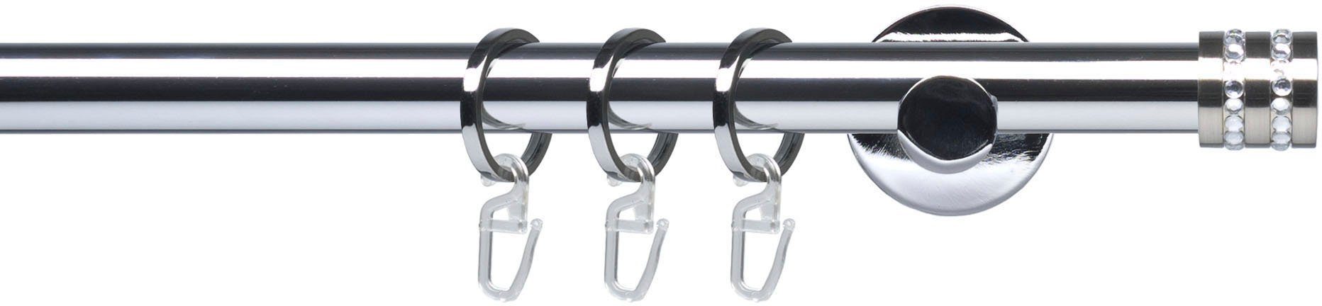 Liedeco Gordijnroede Complete set 20 mm Piano Miami (1 stuk) gordijnroedes maat Ø 2 mm x 120 cm zilver(kleur)