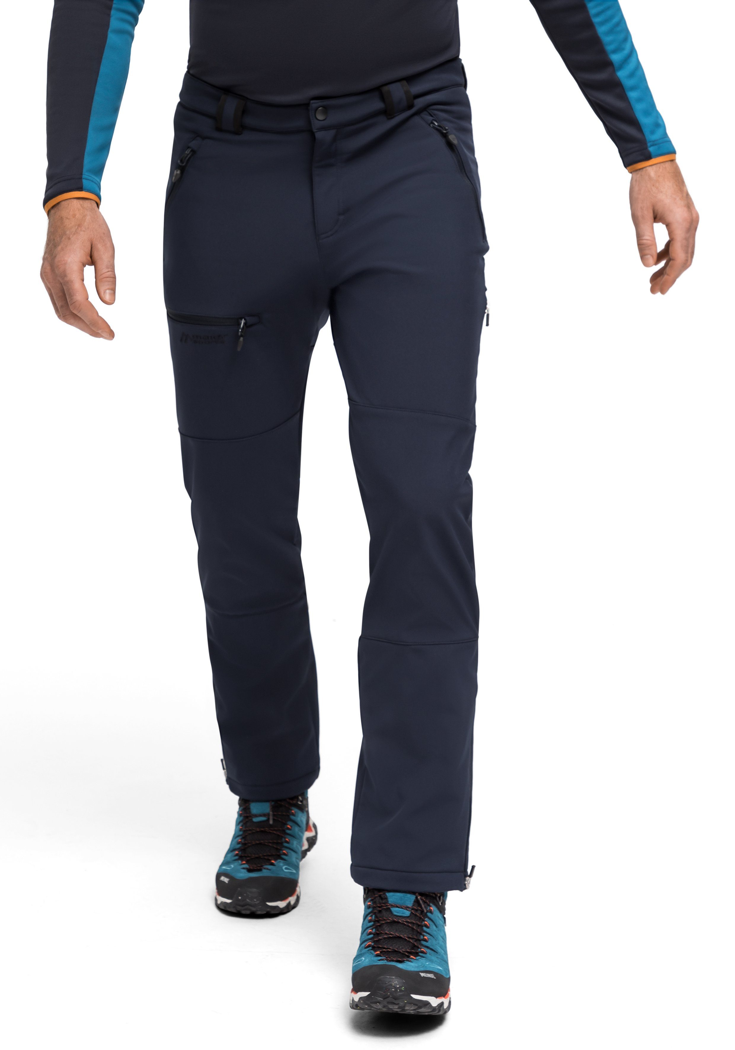 Maier Sports Softshell-broek Adakit M Heren trekkingbroek, ademende outdoorbroek, regular fit