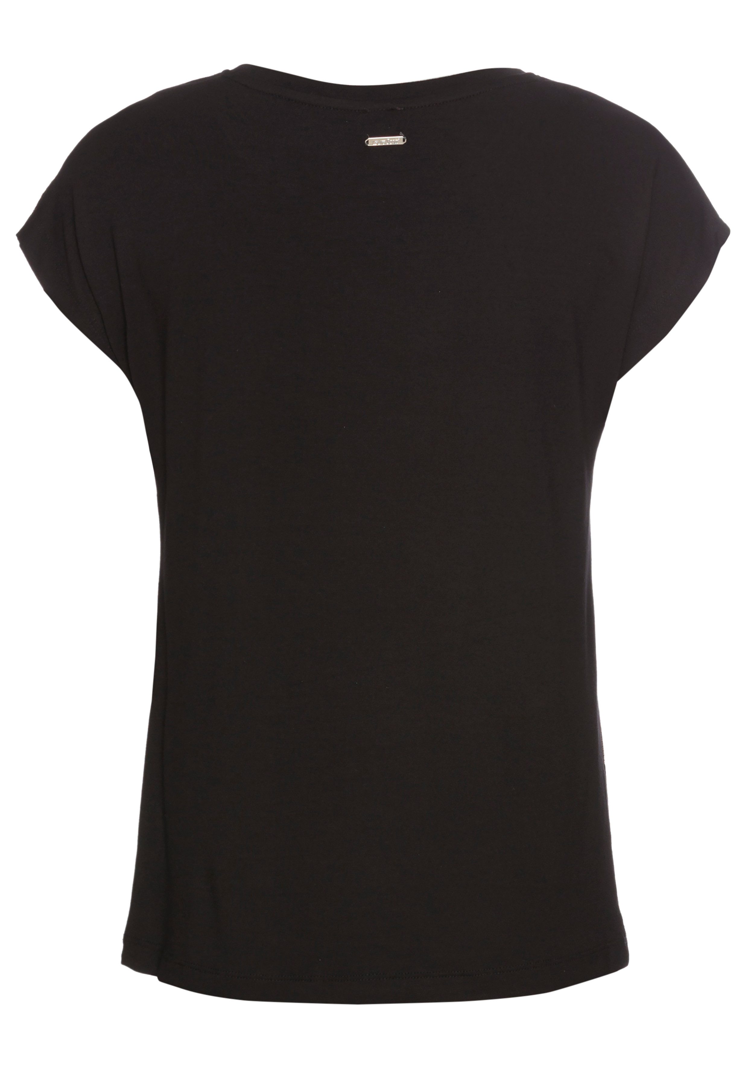 Laura Scott Shirt met ronde hals met glinsterende paillettenprint
