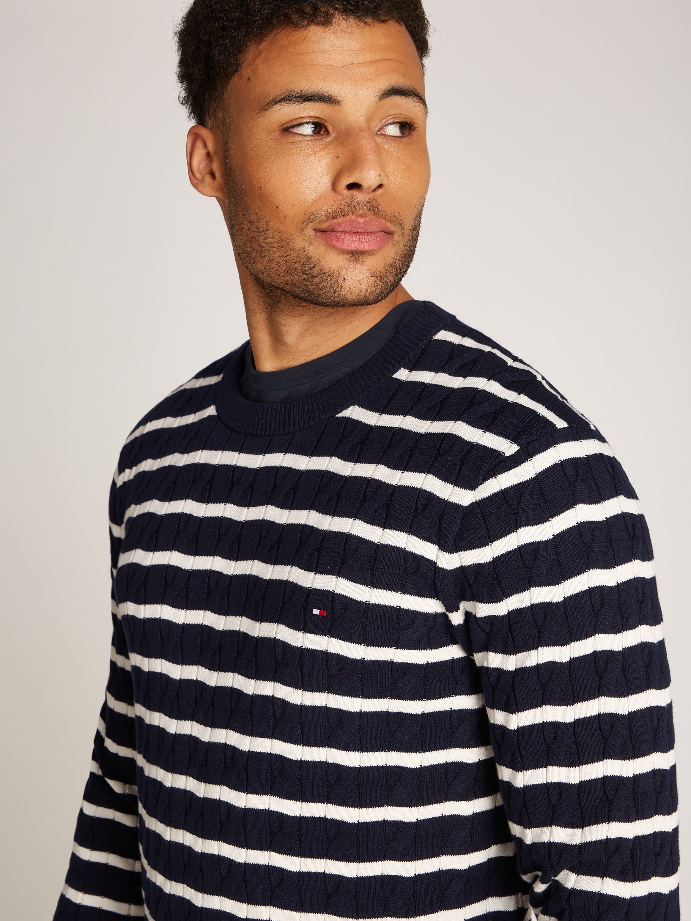 Tommy Hilfiger Gebreide trui CLASSIC CABLE CREW NECK