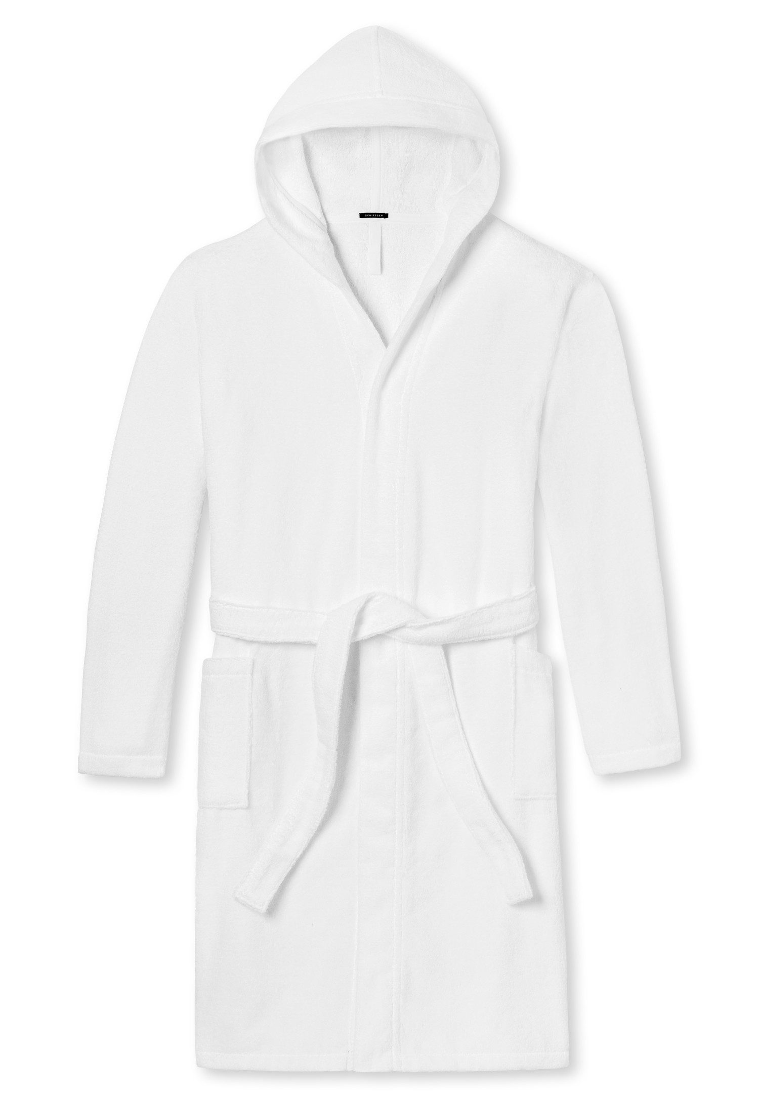Schiesser Damesbadjas Essentials met behaaglijk zachte capuchon