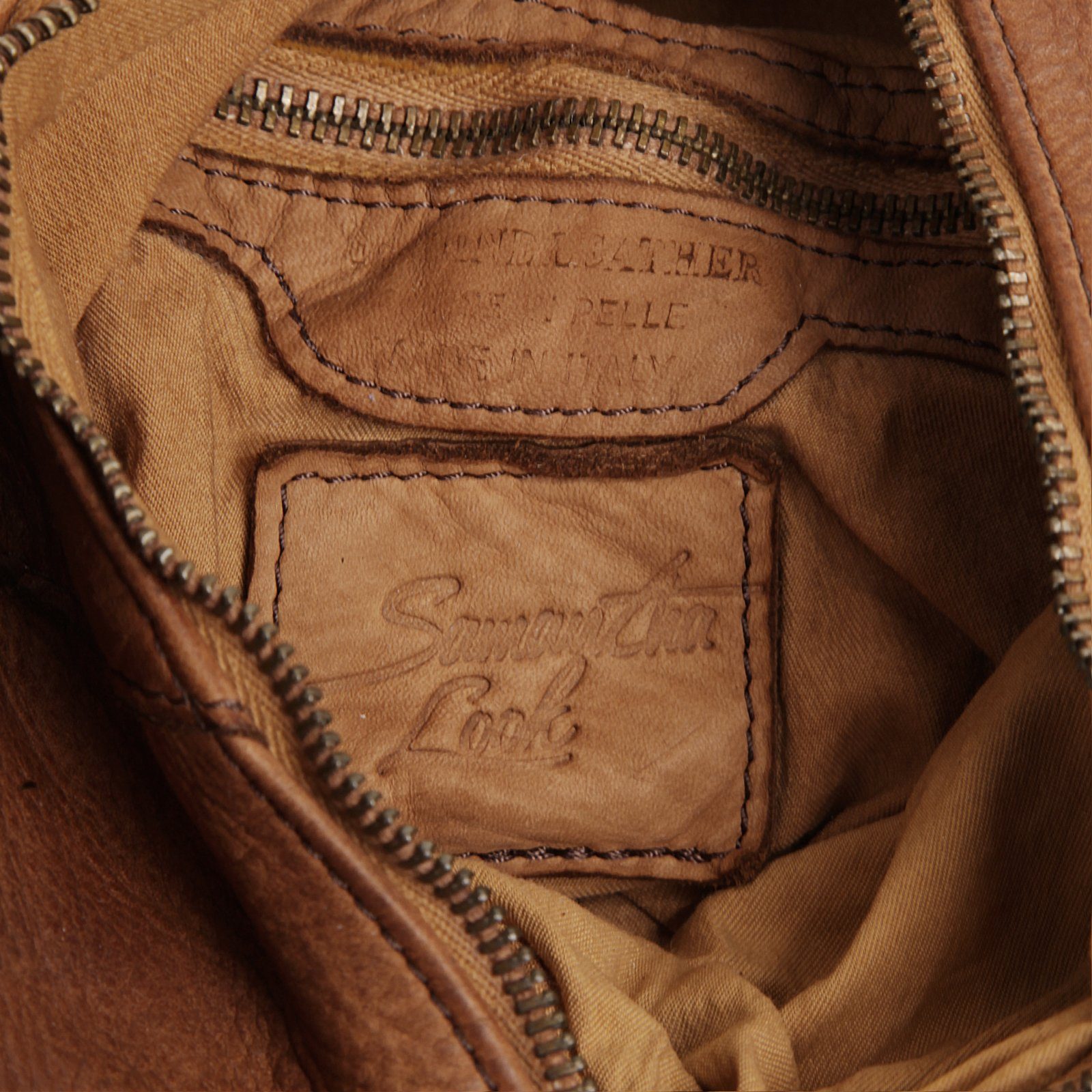 Samantha Look Rugzak echt leer, made in italy