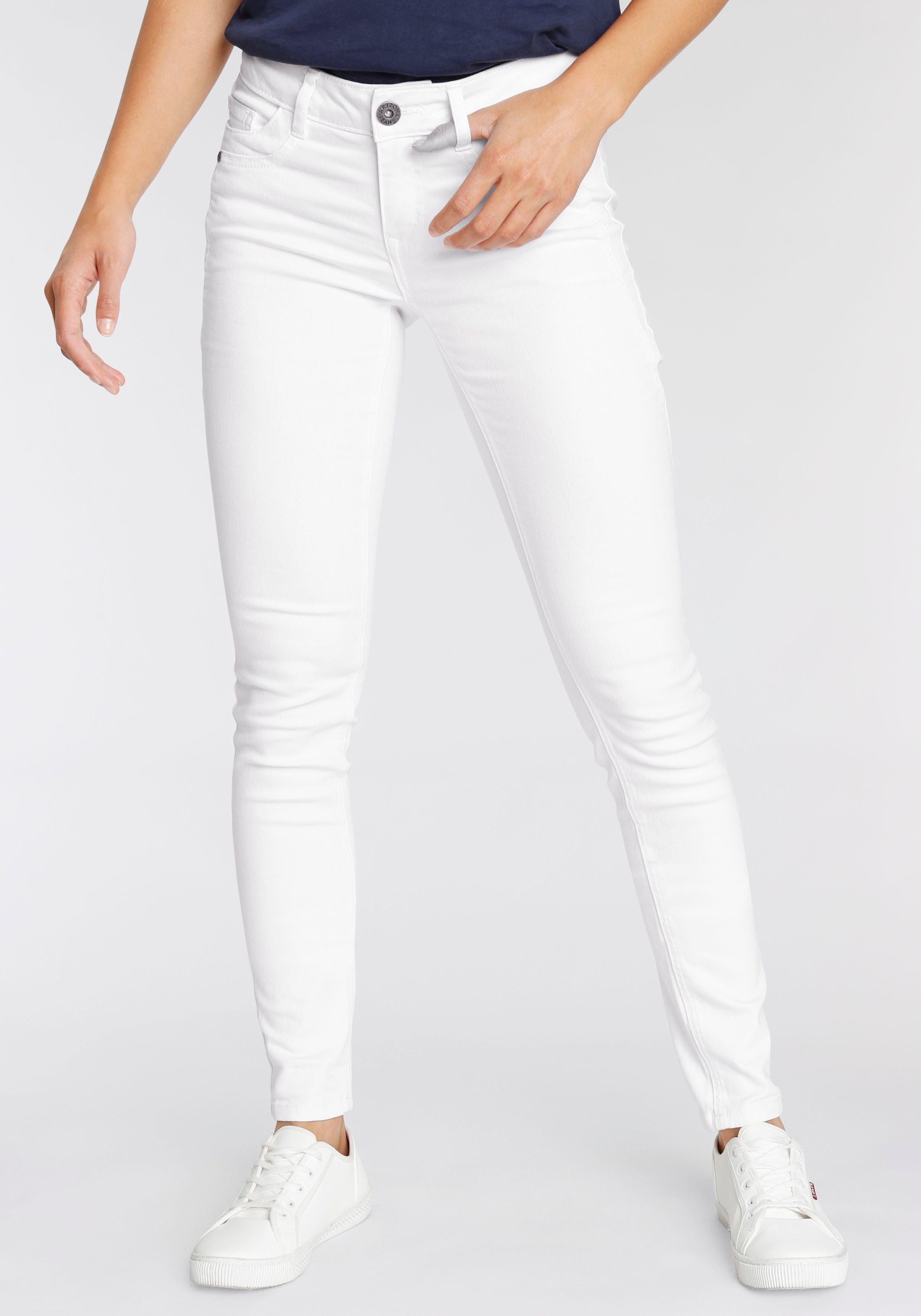 Arizona Skinny fit jeans Met geren extra-strakke been snit, lage taille