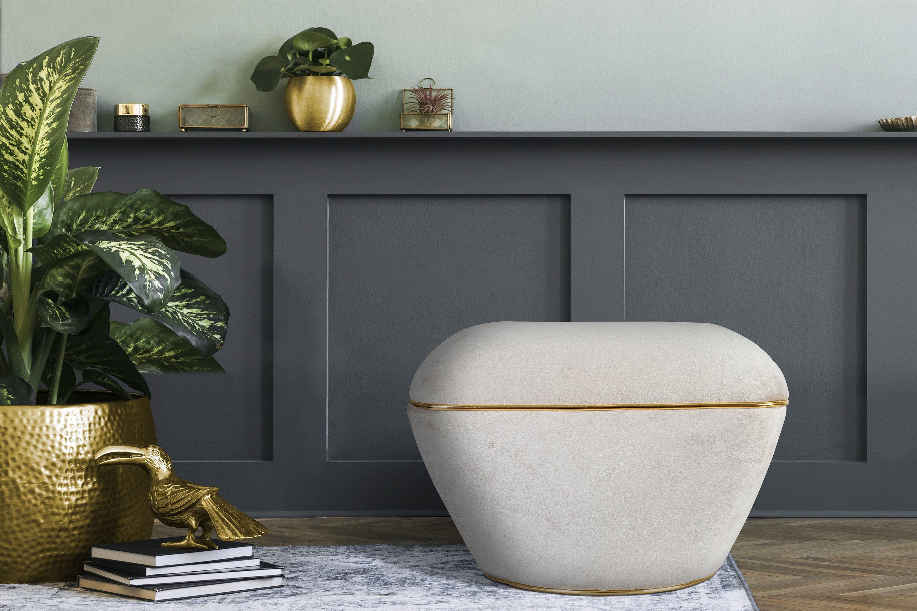 Kayoom Zithocker Kruk Contessa 125, veelzijdig inzetbare allrounder, elegante vorm (1 stuk)
