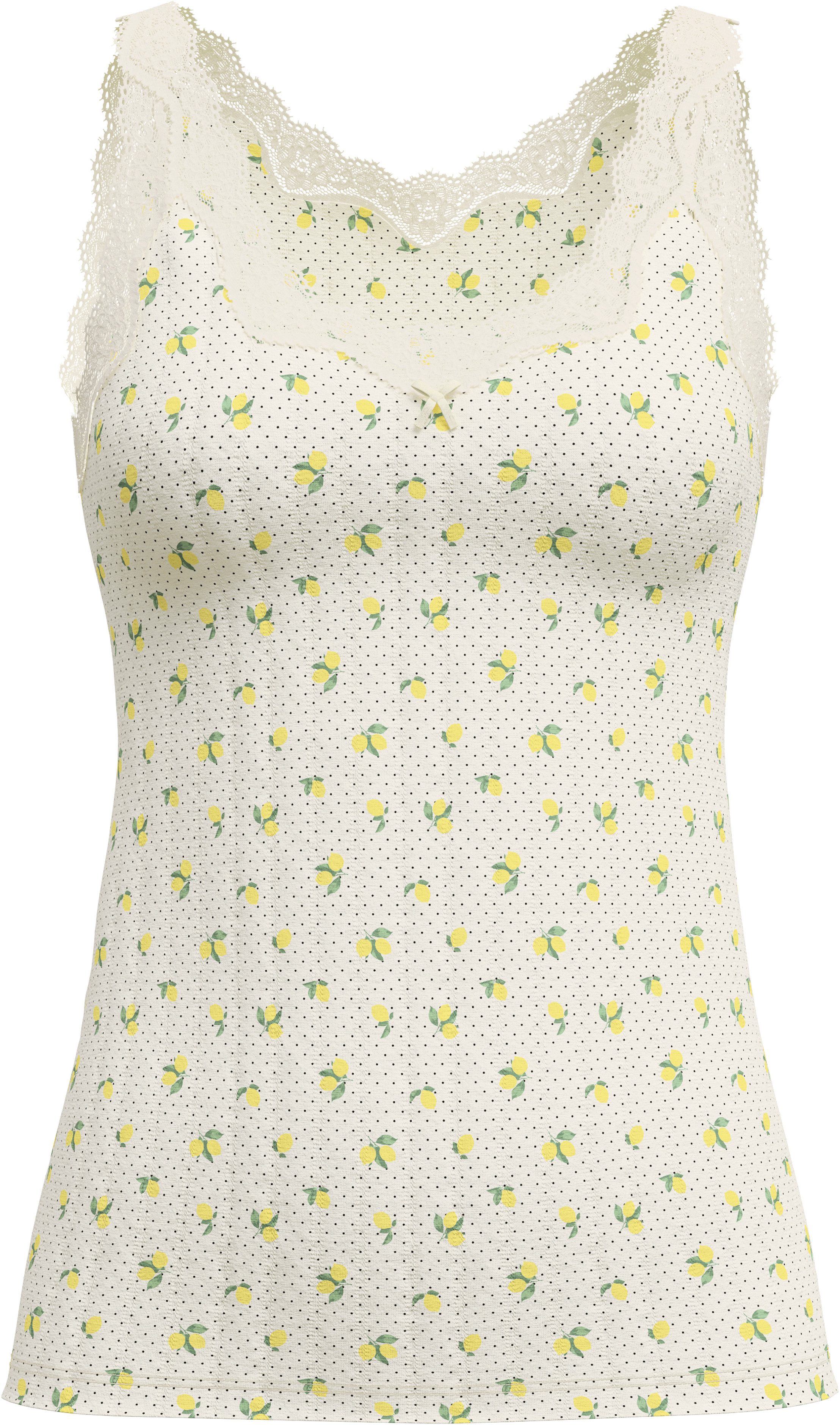 CALIDA Hemd Toujours Print met edele naaldstreep-look
