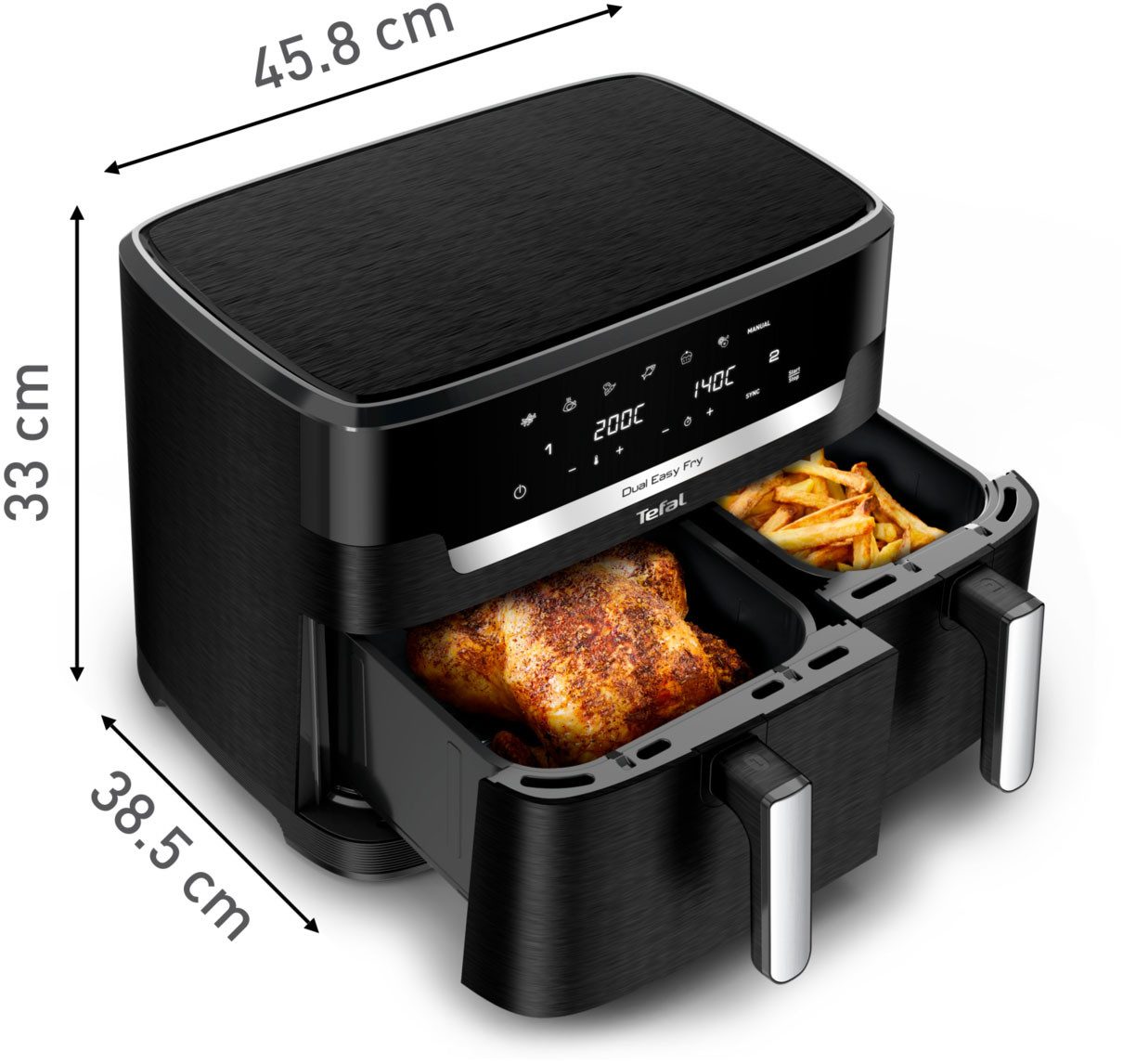 Tefal Airfryer EY9428 Dual Easy Fry XXL